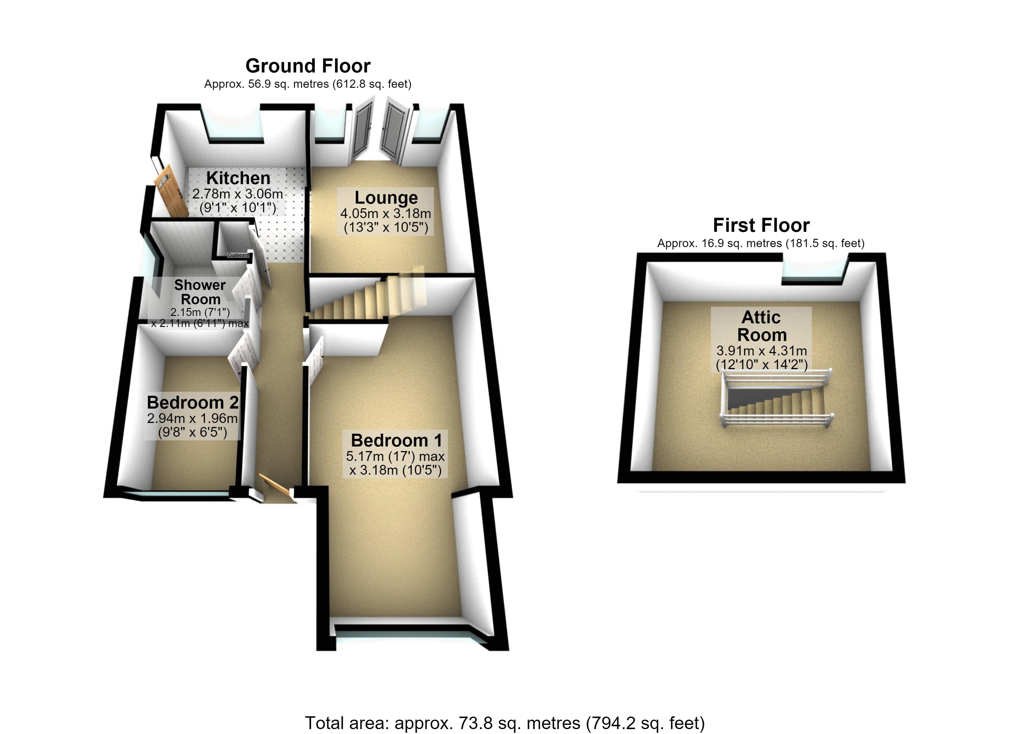 1, Marlfield Road, Oldham floorplan