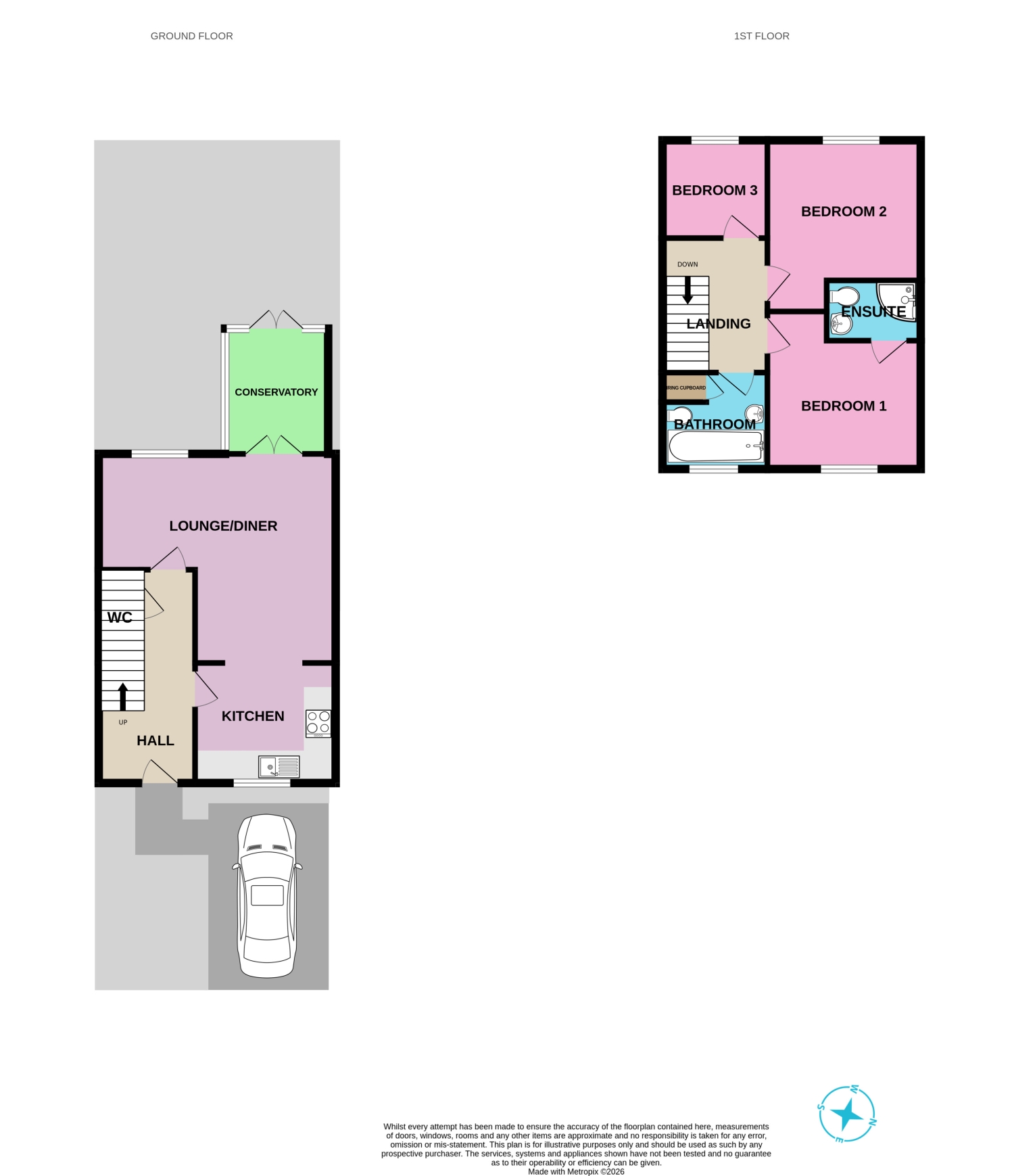 6, Blue Horse Court, Grantham floorplan