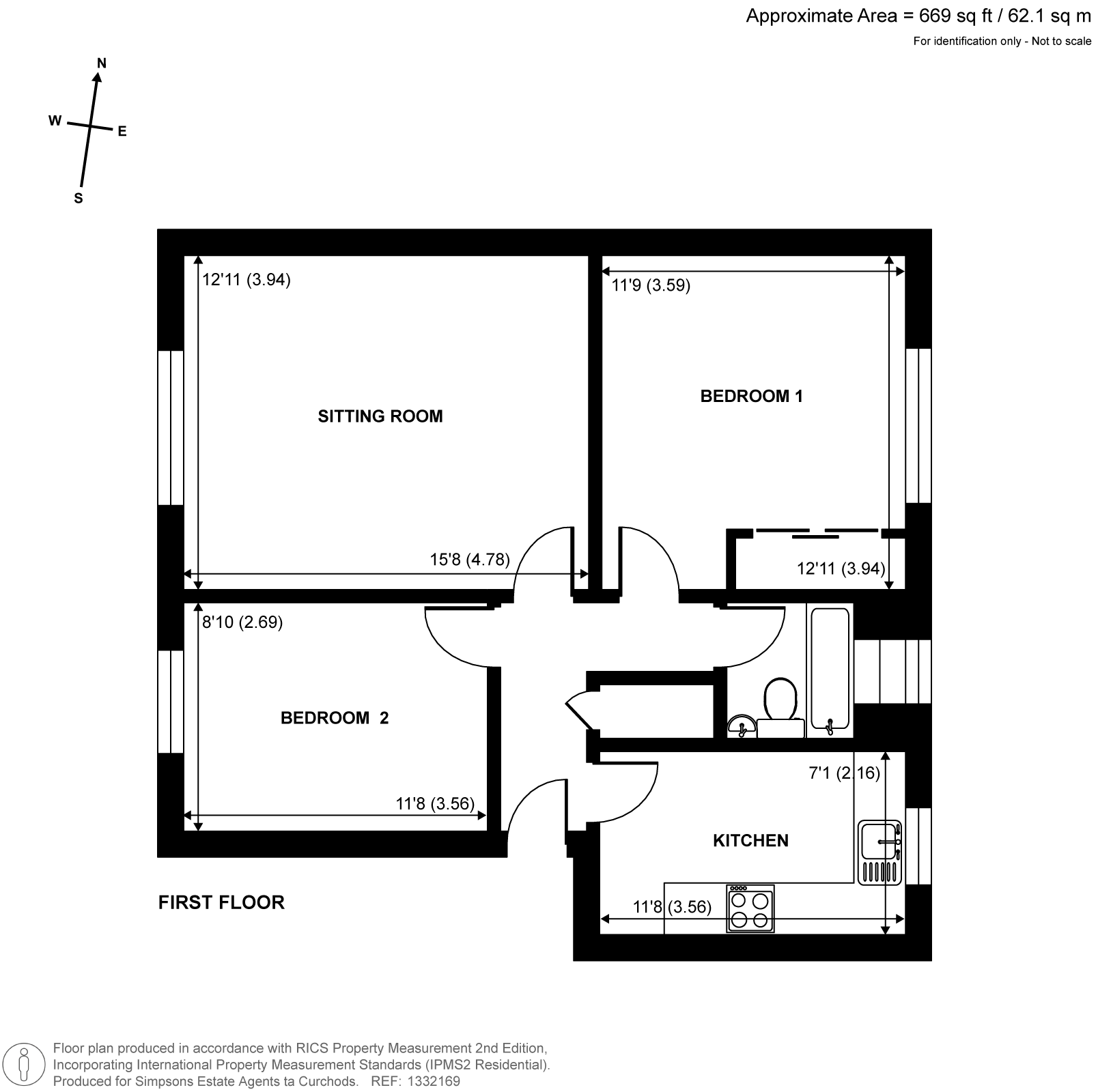 47, Riverview Gardens, Cobham floorplan