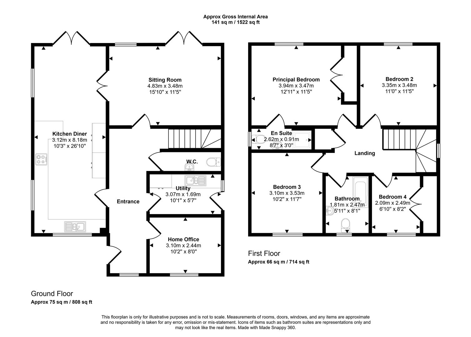 2, The Conifers, Attleborough floorplan