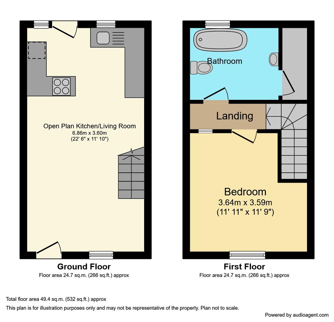 118, Church Street, Hull floorplan