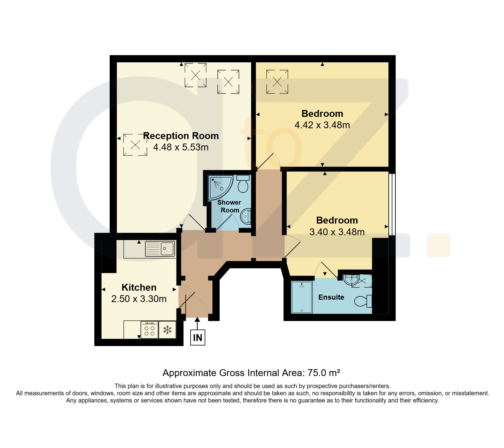 17 (Flat 9), Dennis Avenue, Wembley Park floorplan