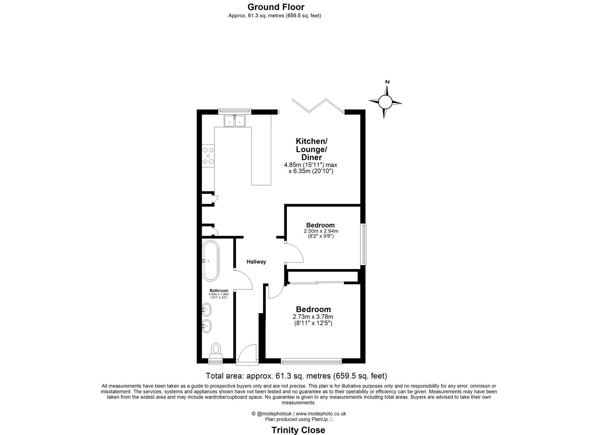 7 Trinity Close, Billericay floorplan