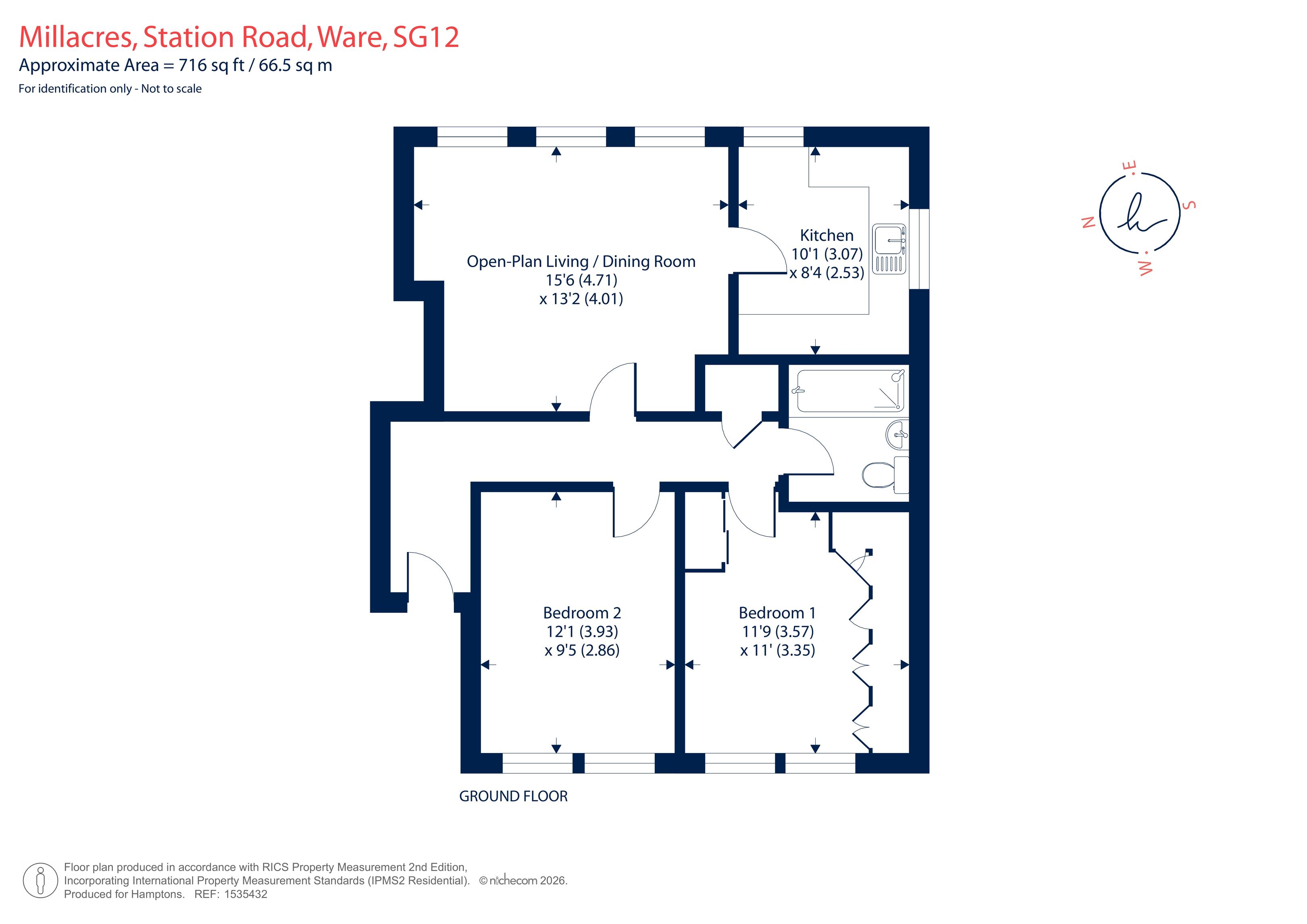 Millacres, Station Road, Ware floorplan