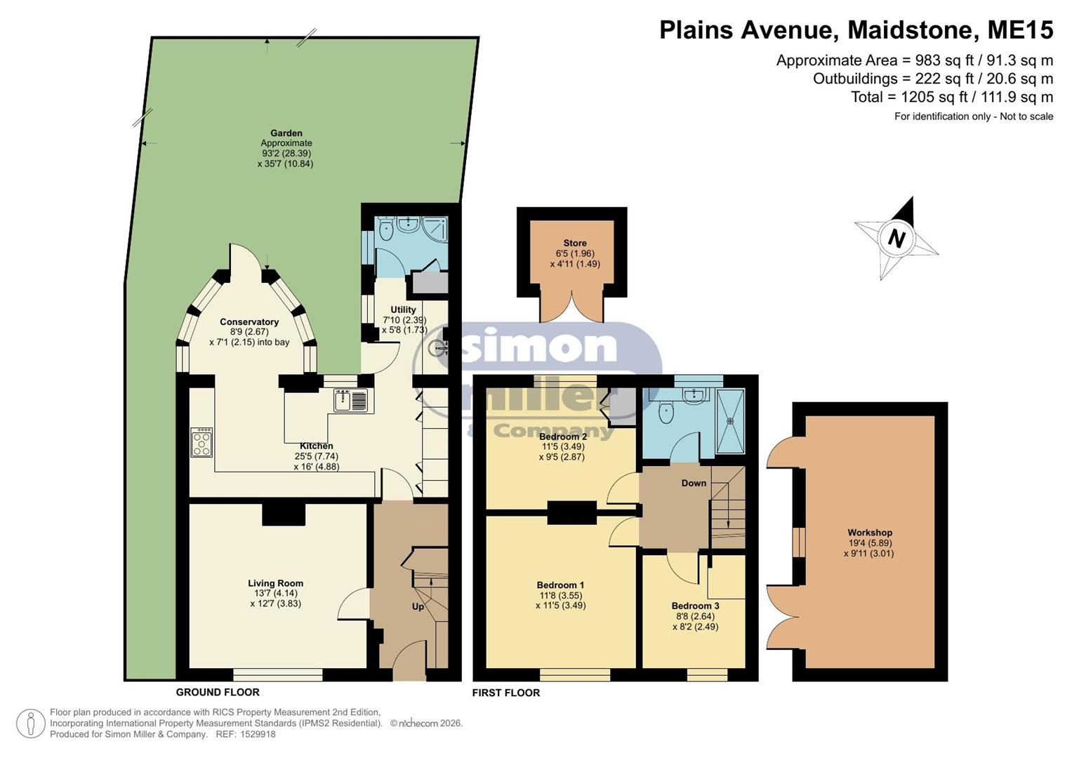 191, Plains Avenue, Maidstone floorplan