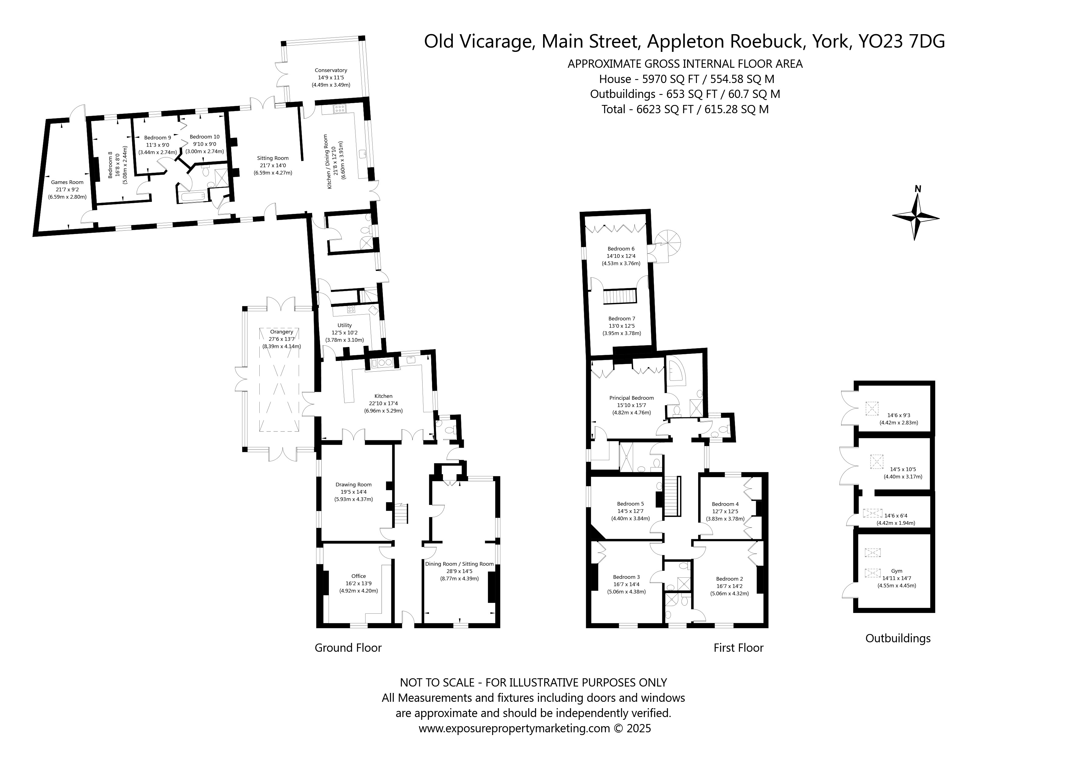 The Old Vicarage,, Main Street, York floorplan