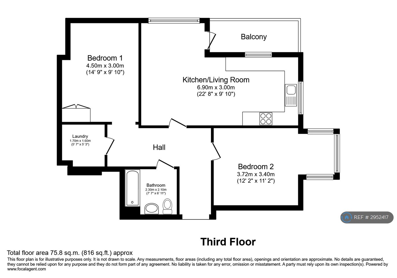 Apartment, Jantzen House Ealing Road, Brentford floorplan
