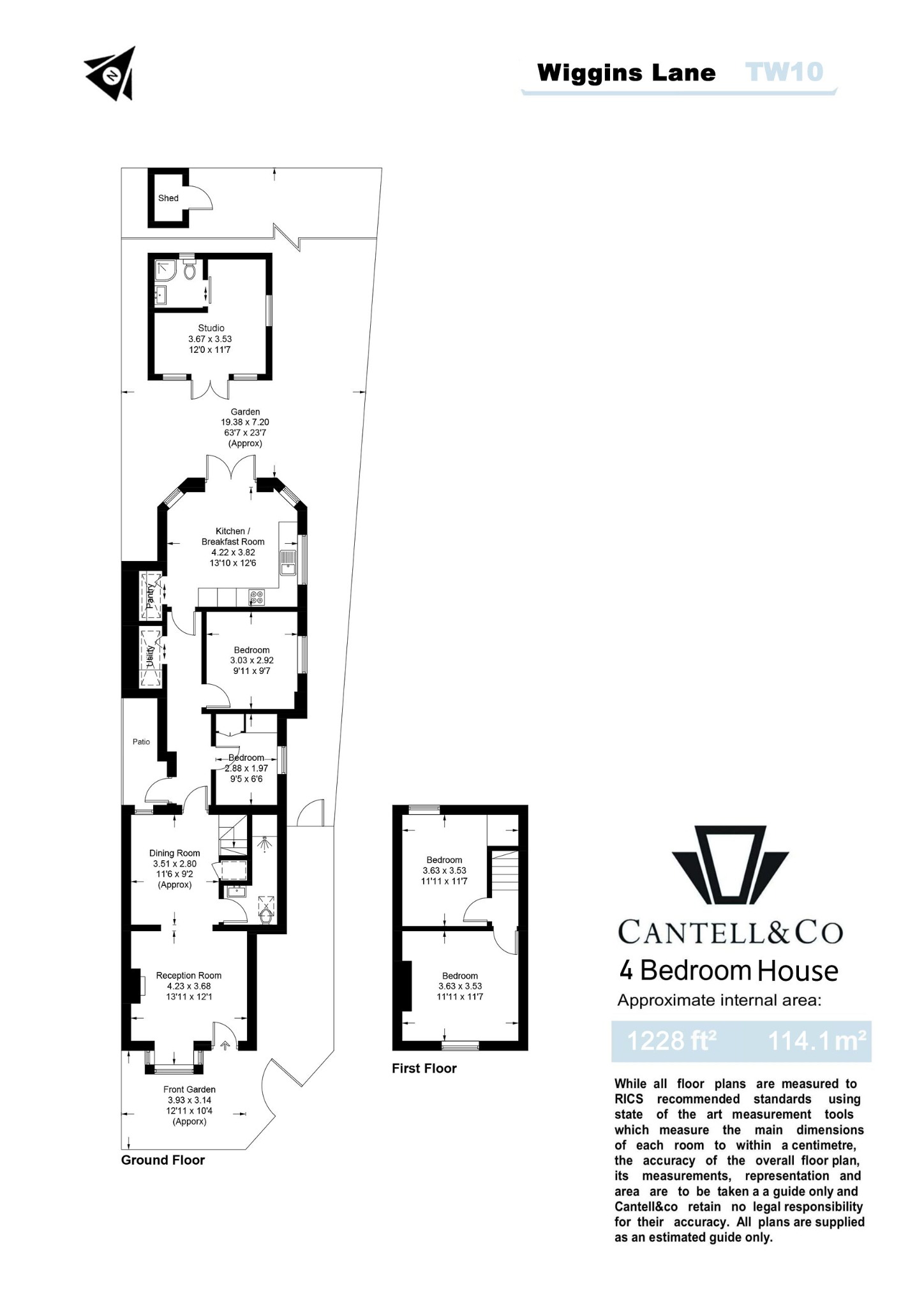 1 Pointers Cottages, Wiggins Lane, Surrey floorplan