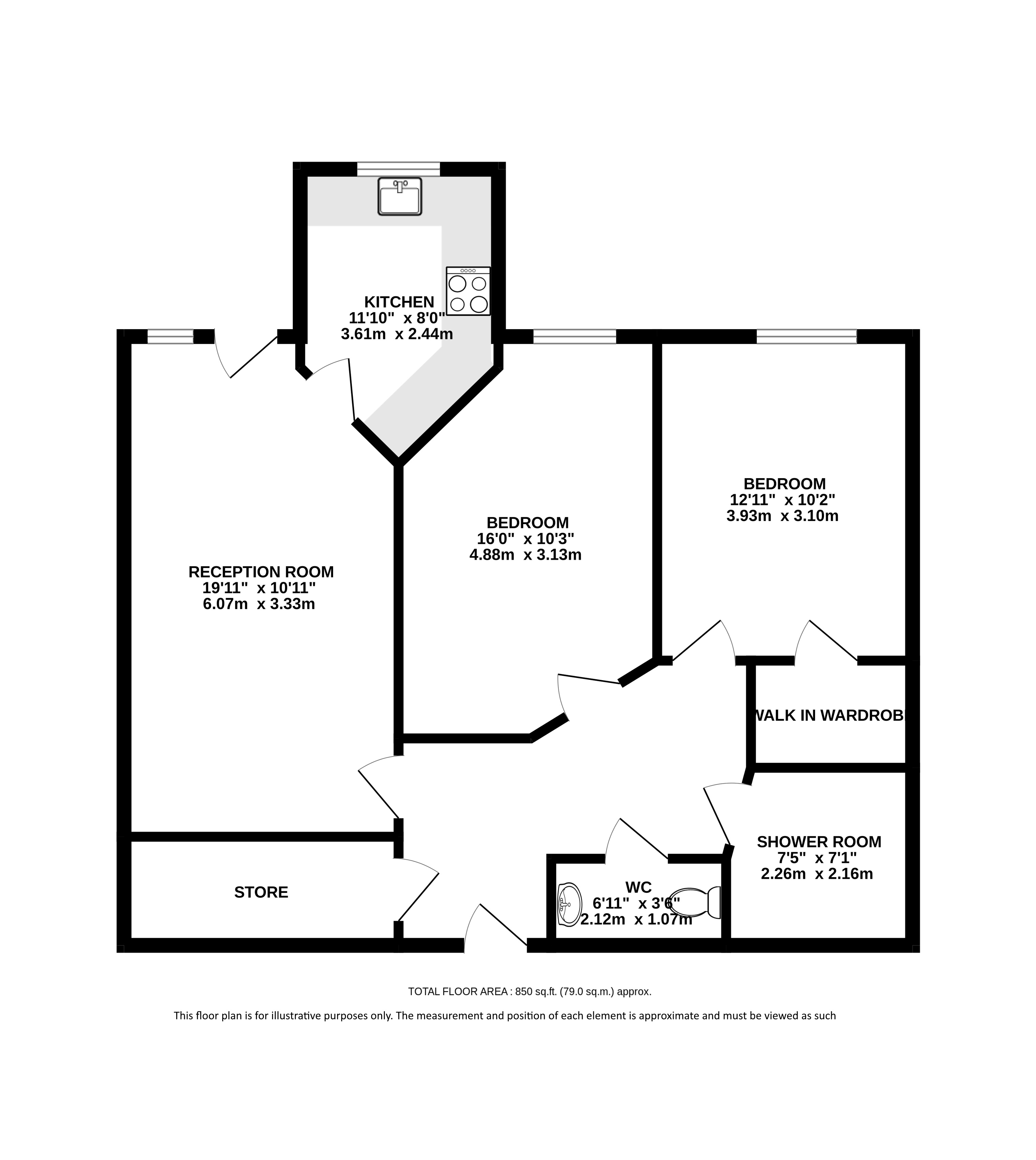 Eleanor House, 232, London Road, St Albans floorplan