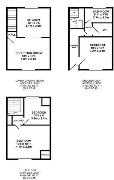 3 Bedrooms  to rent in Walden Street, Whitechapel E1