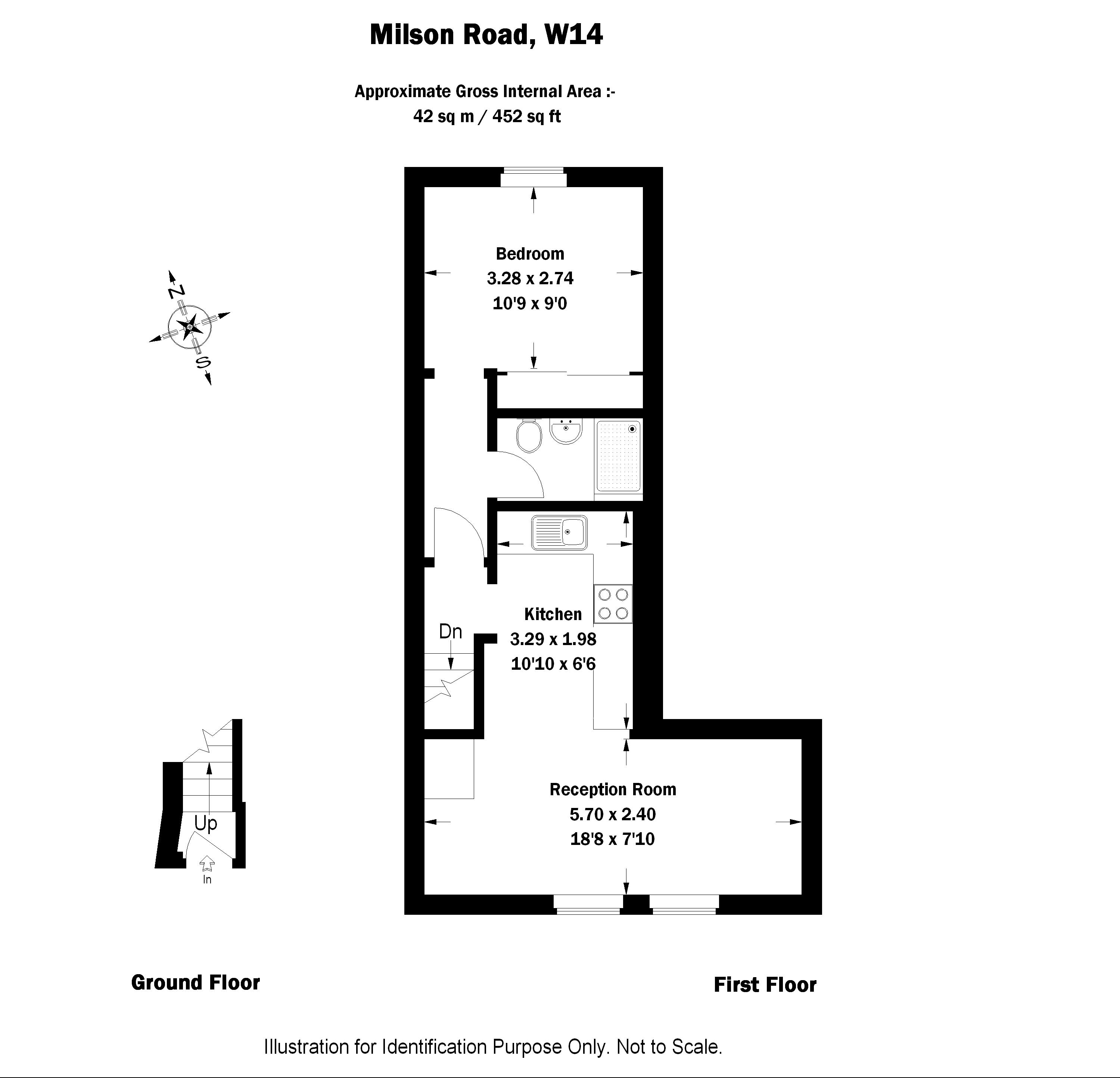 1 Bedrooms Flat to rent in Milson Road, London W14