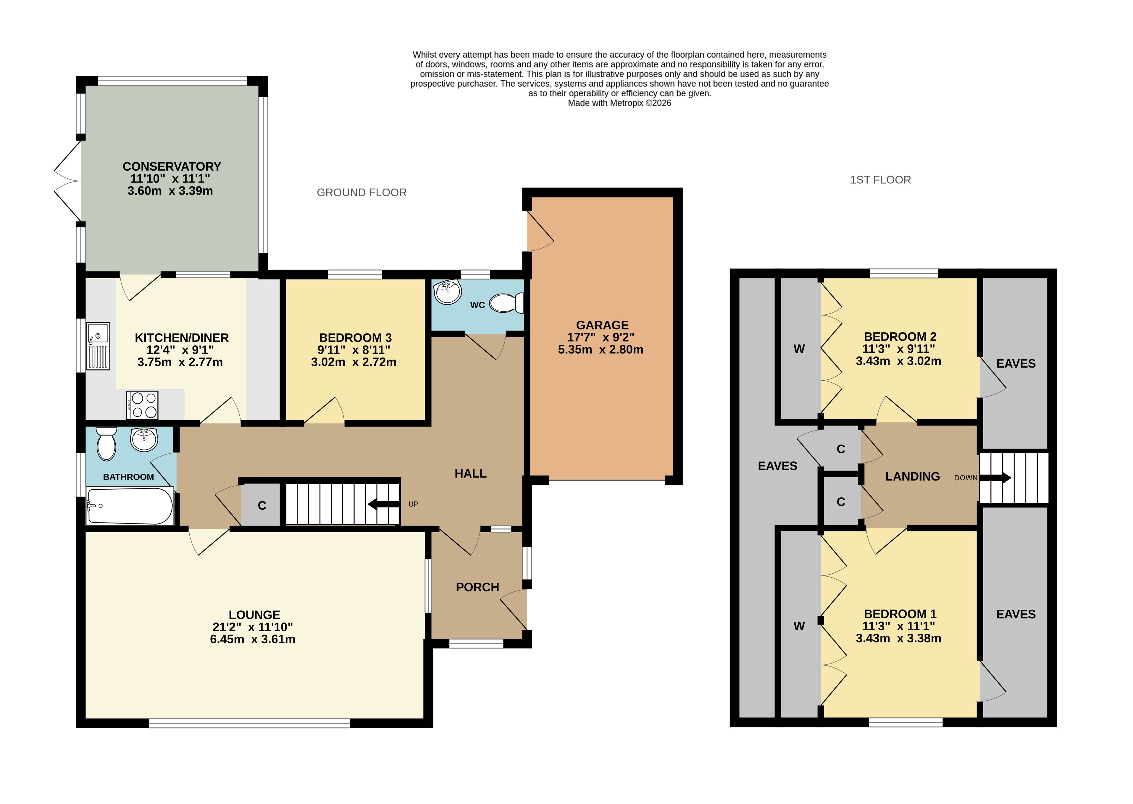 3, Villa Close, Devon floorplan