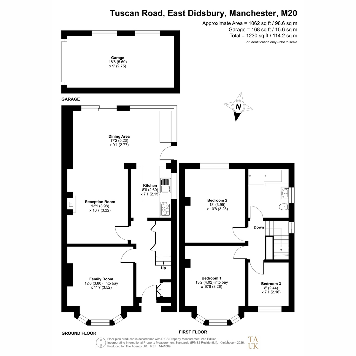 6, Tuscan Road, Manchester floorplan