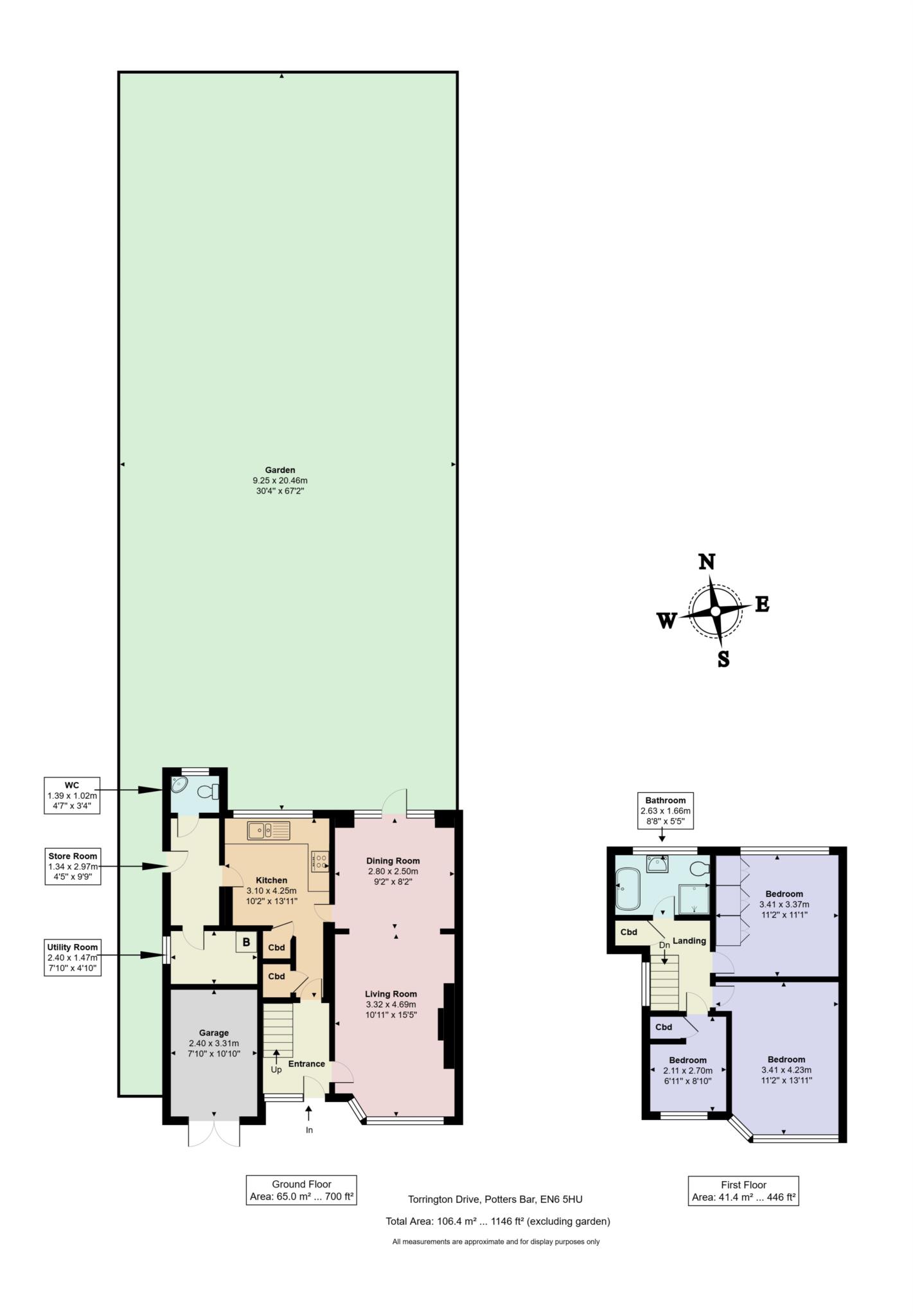 41, Torrington Drive, Potters Bar floorplan