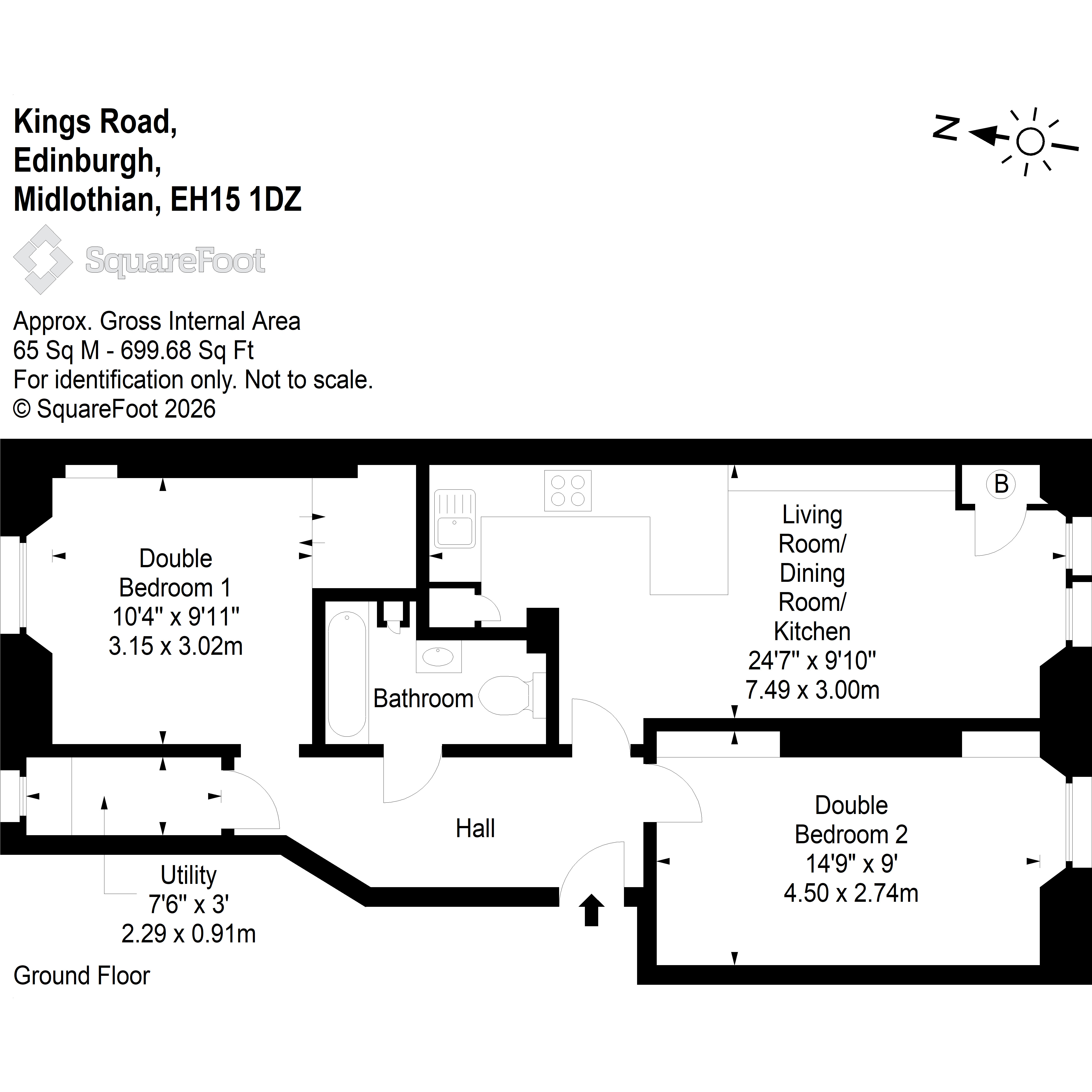 20/1, Kings Road, EDINBURGH floorplan