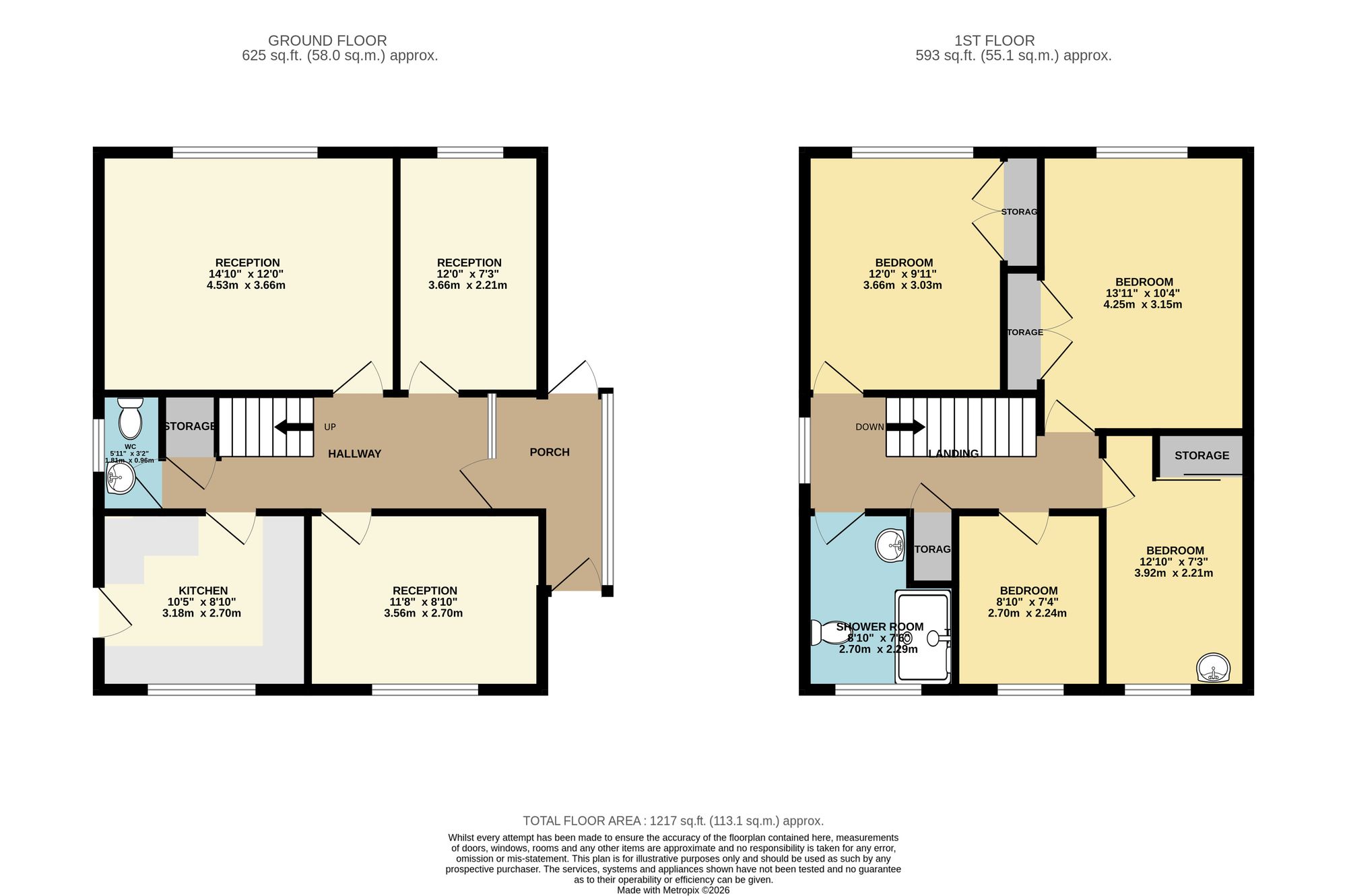 17 Gellideg Heights, Hengoed floorplan
