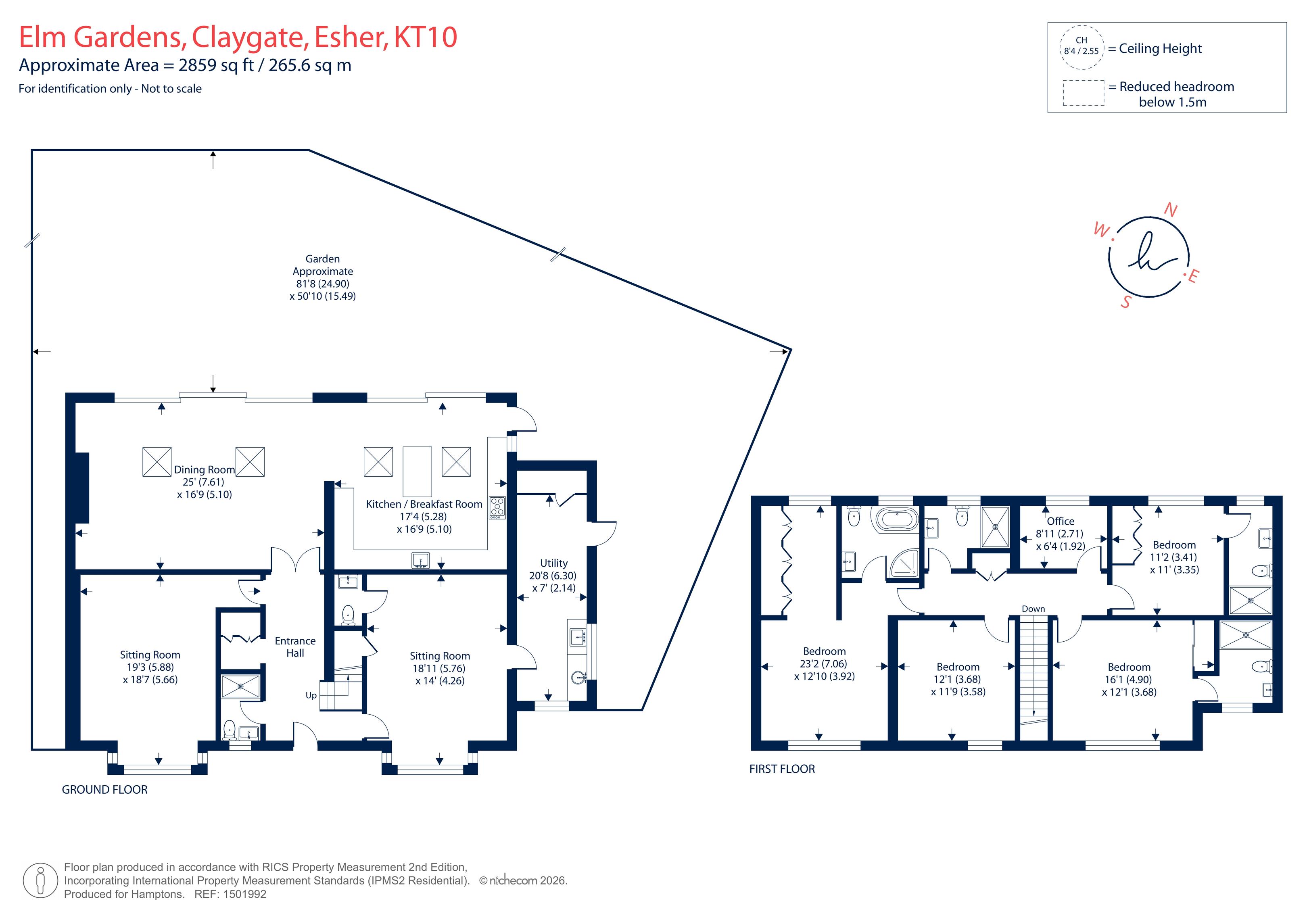 11, Elm Gardens, Esher floorplan
