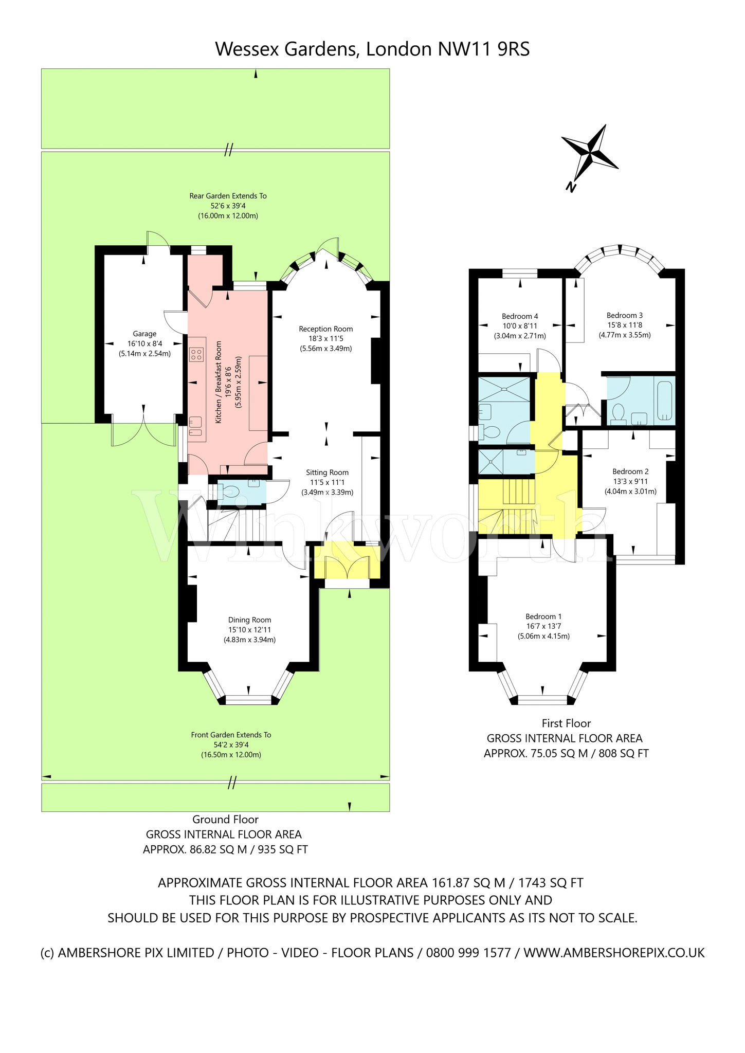15, Wessex Gardens, London floorplan