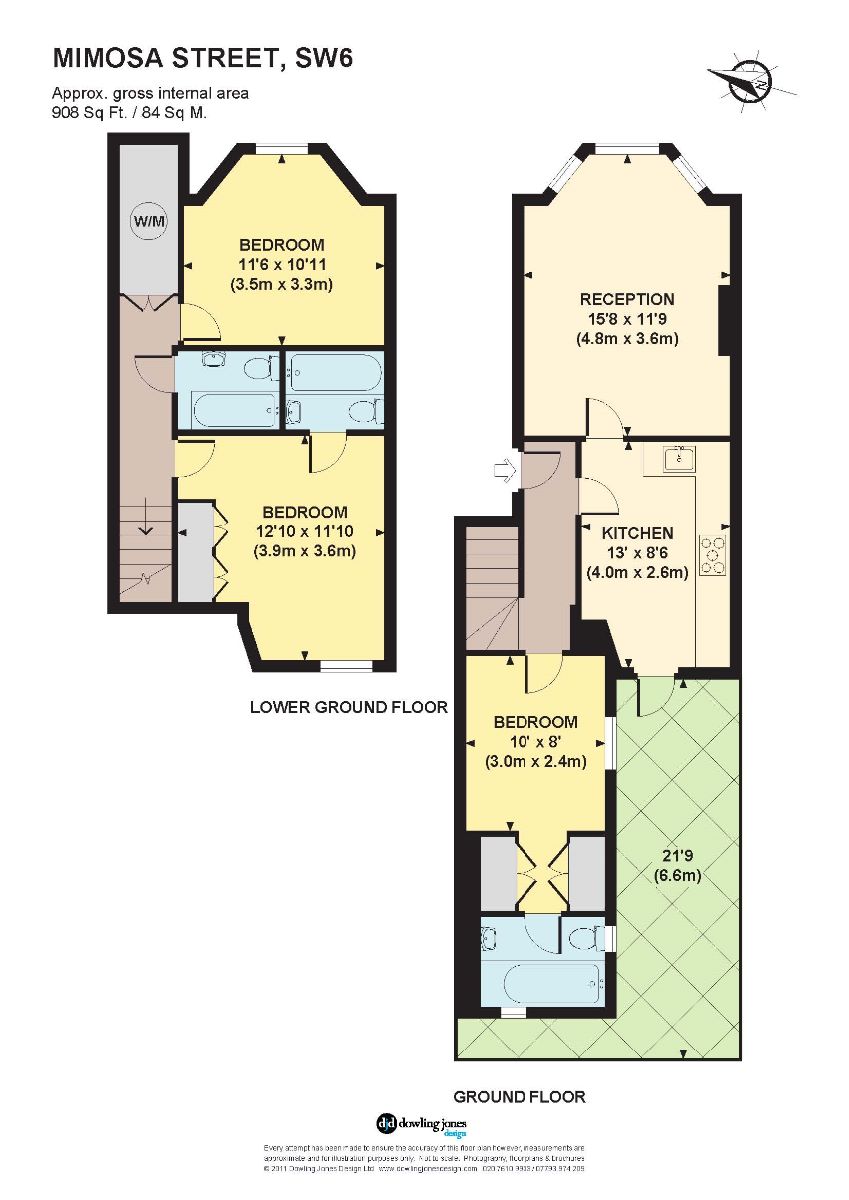 3 Bedrooms Flat to rent in Mimosa Street, London SW6