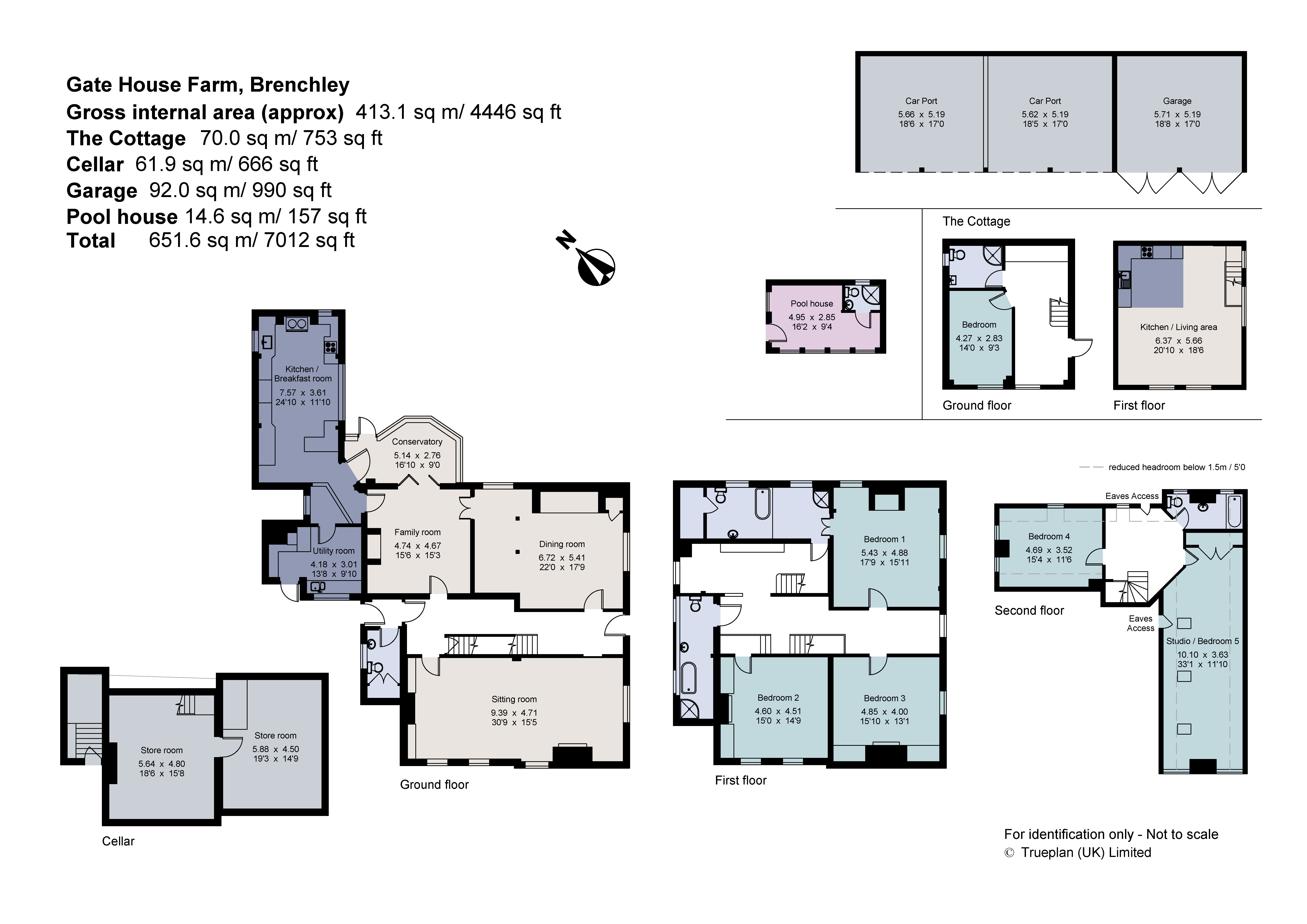 The Gate House, Gate House Farm,, Fairmans Lane, Tonbridge floorplan