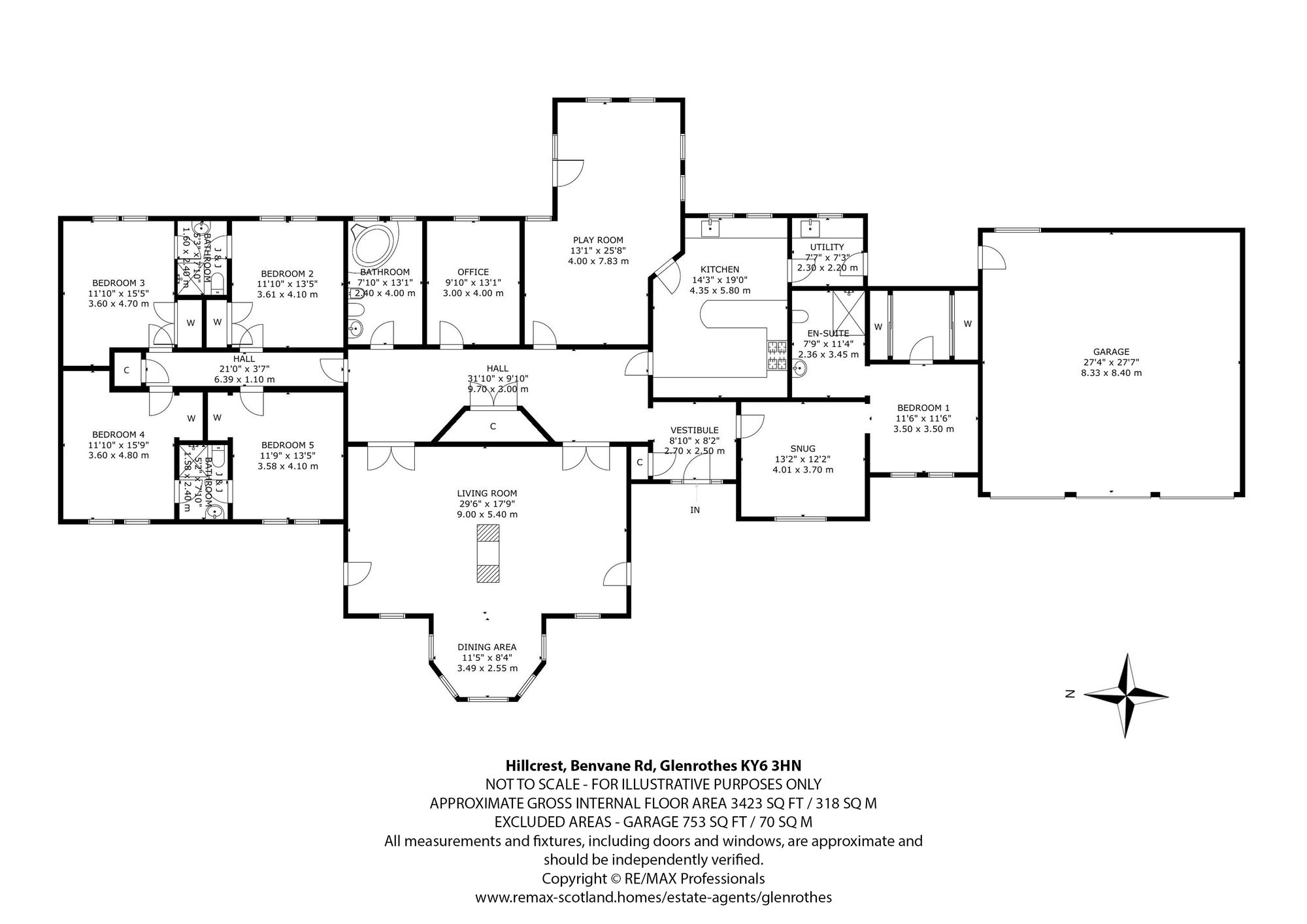 Hillcrest Benvane Road, Glenrothes floorplan