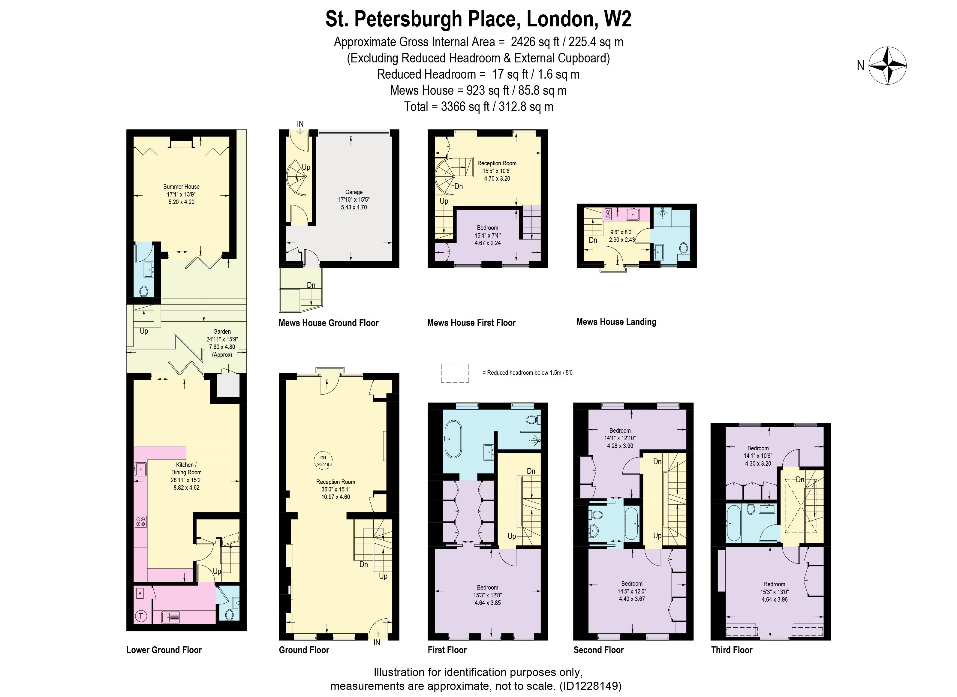 18, St. Petersburgh Place, London floorplan
