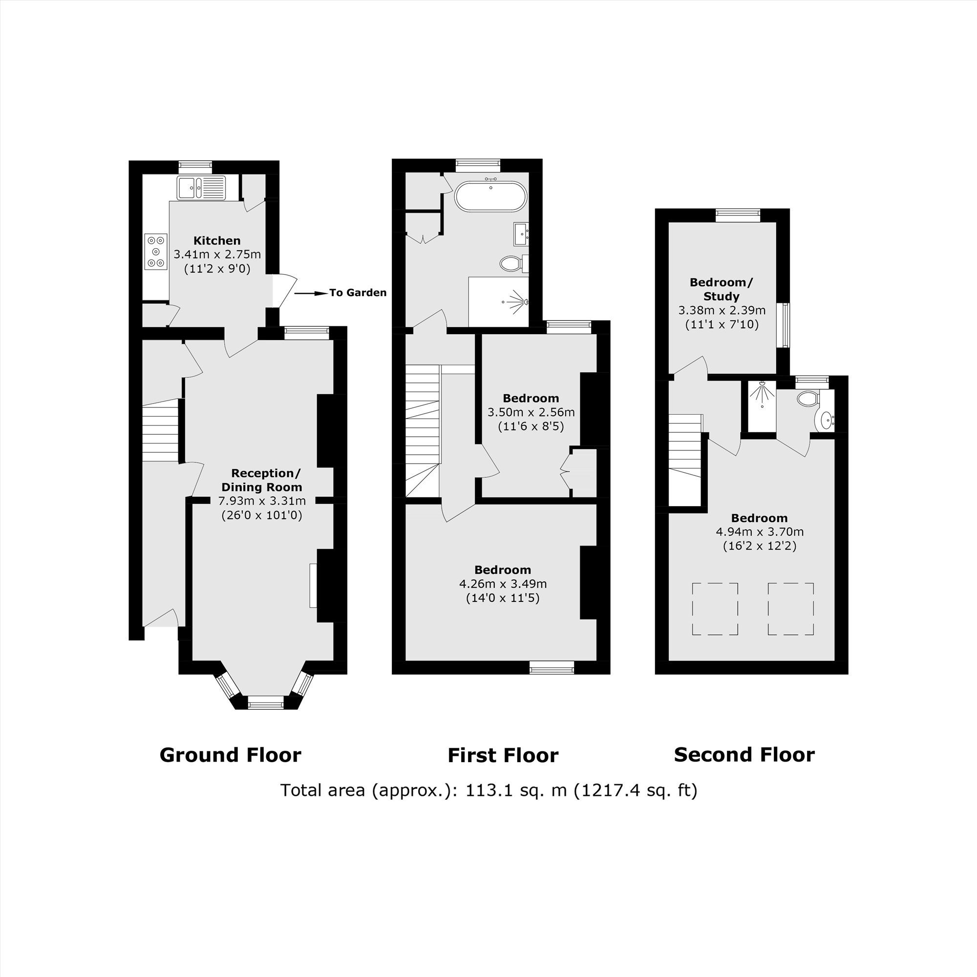 21, Upton Road, Hounslow floorplan