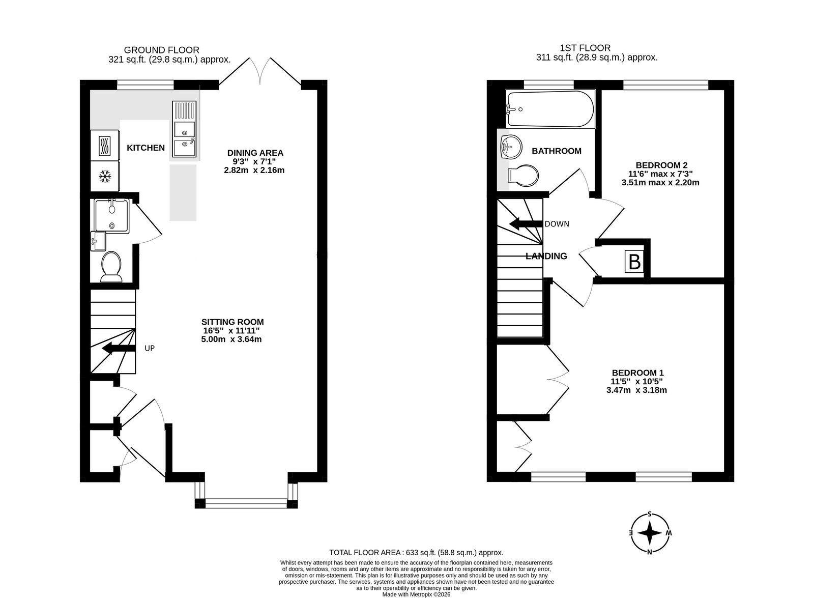 12, Dickenson Walk, Alresford floorplan