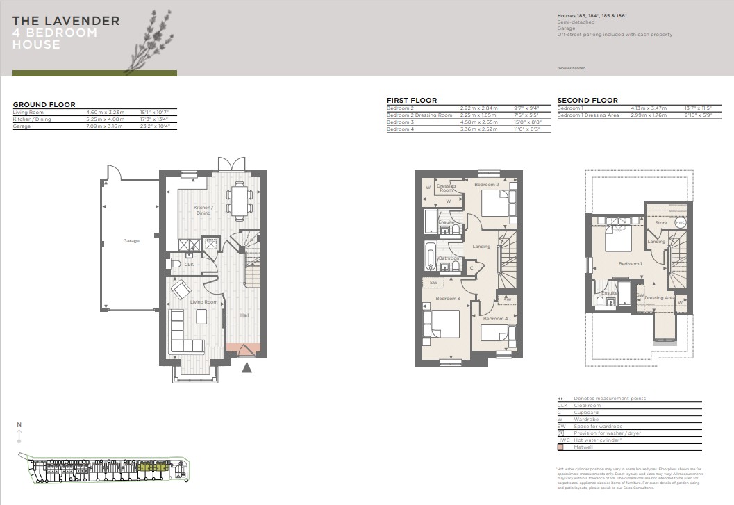 Plot 186 The Lavender,, Hartland Village, Fleet floorplan