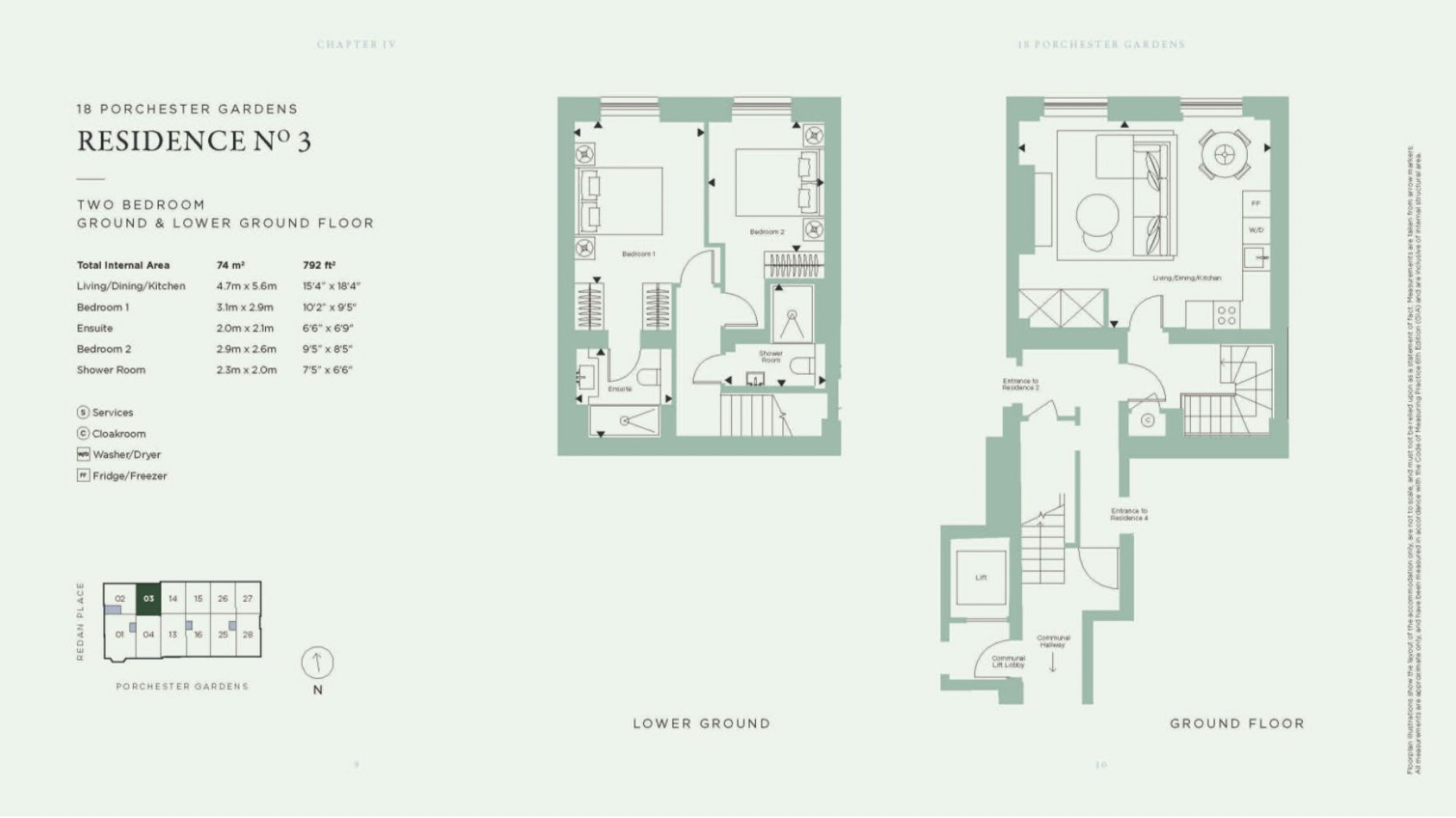 Porchester Gardens, Porchester Gardens, Bayswater, London floorplan