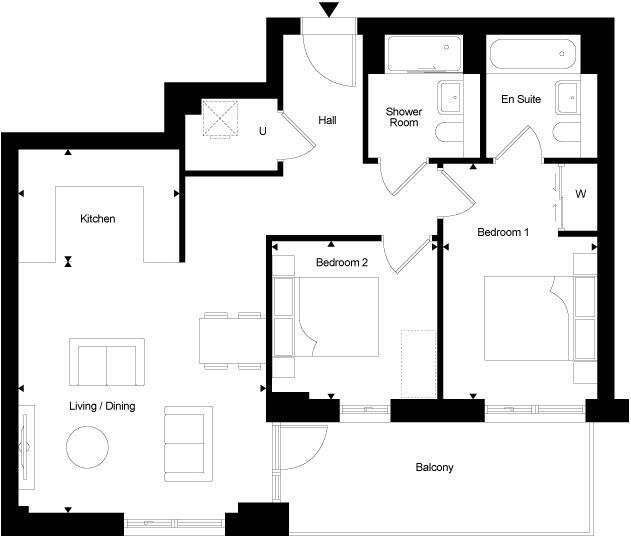 Bankside Gardens, Bankside Gardens, Flagstaff Road, Reading floorplan