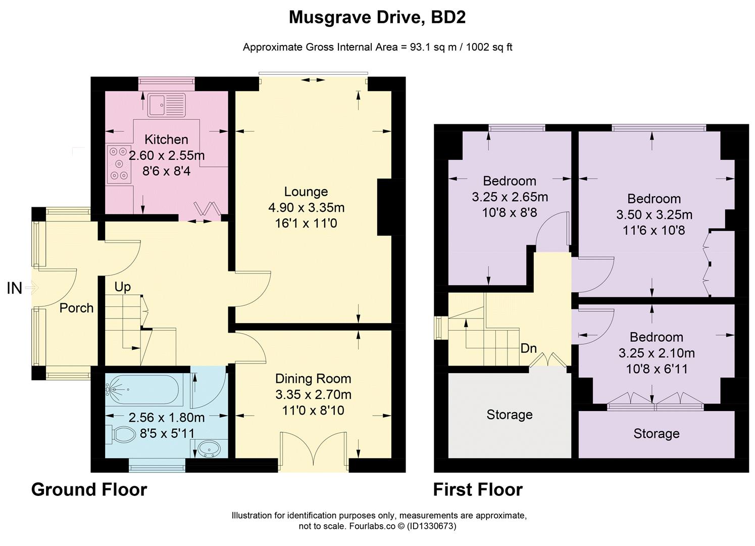 39, Musgrave Drive, Bradford floorplan