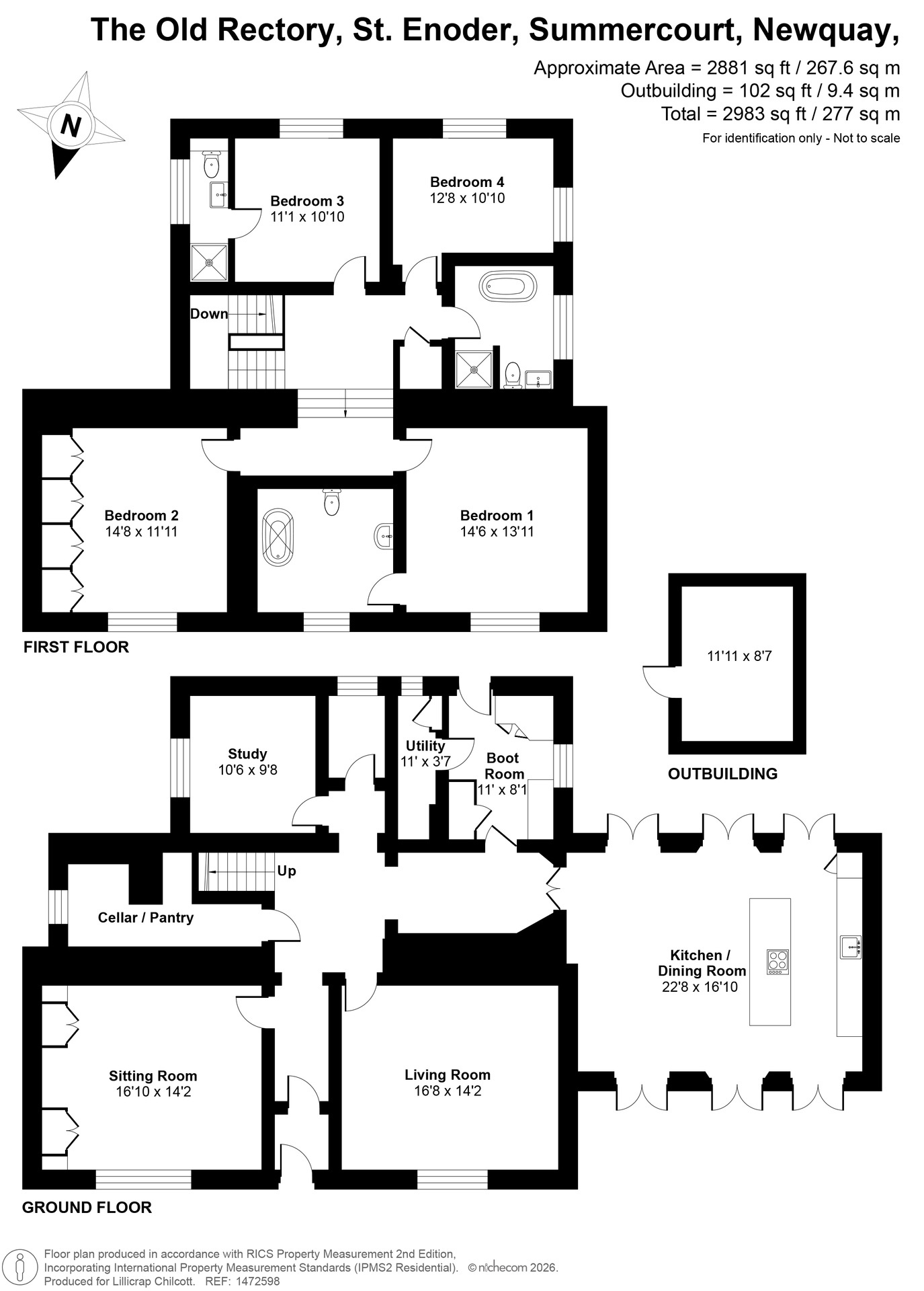 The Old Rectory, Newquay floorplan