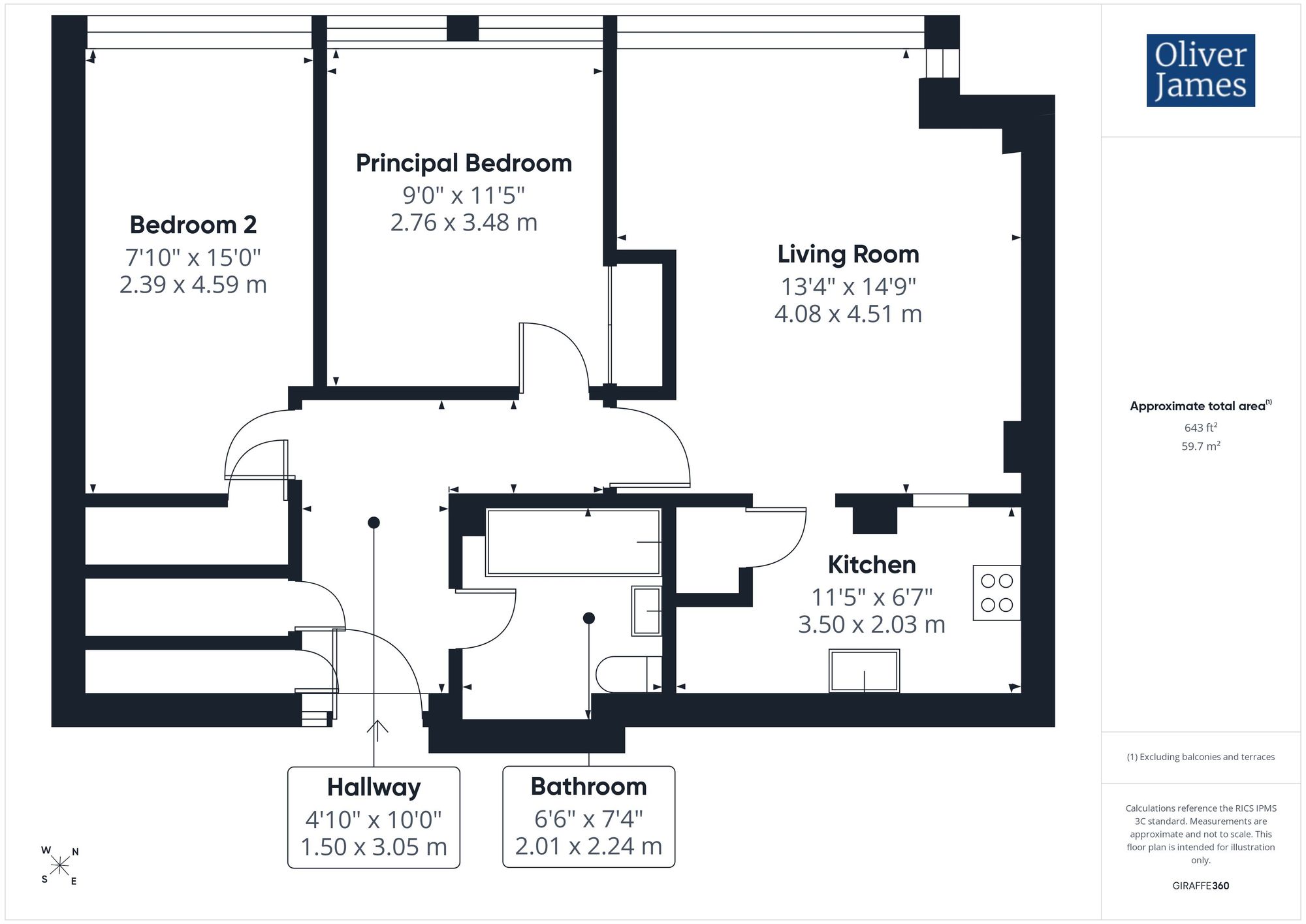 Flat 20, Parkside, Huntingdon floorplan
