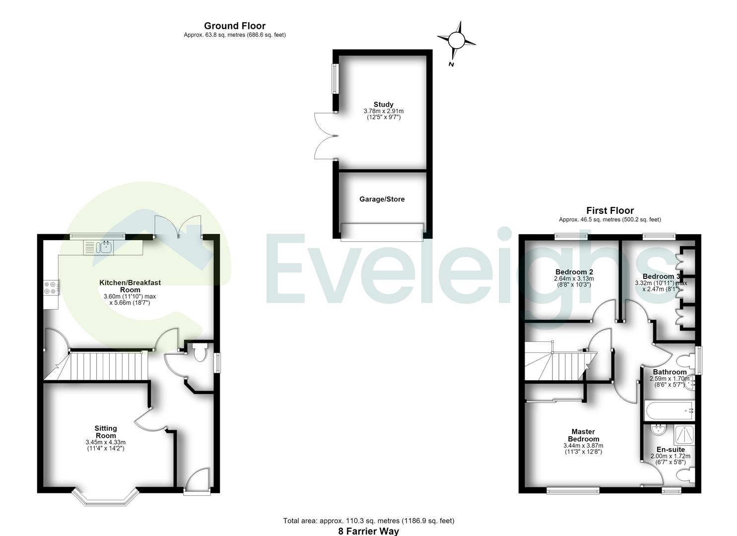 8, Farrier Way, Bristol floorplan
