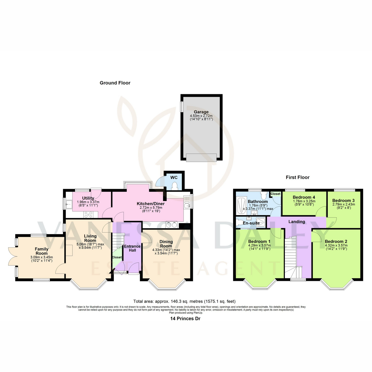 14, Princes Drive, Preston floorplan