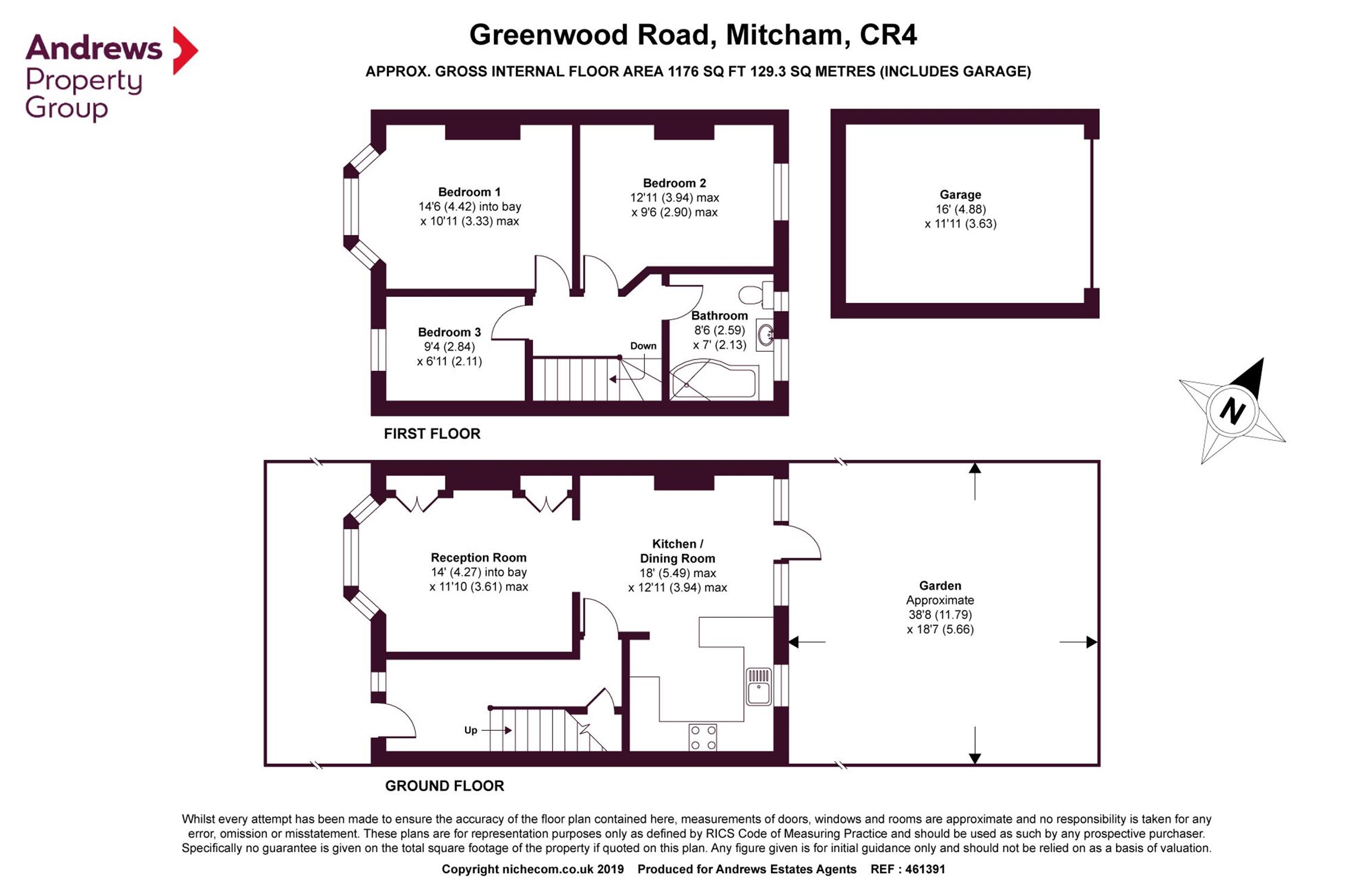 3 Bedrooms Terraced house for sale in Greenwood Road, Mitcham, Surrey CR4