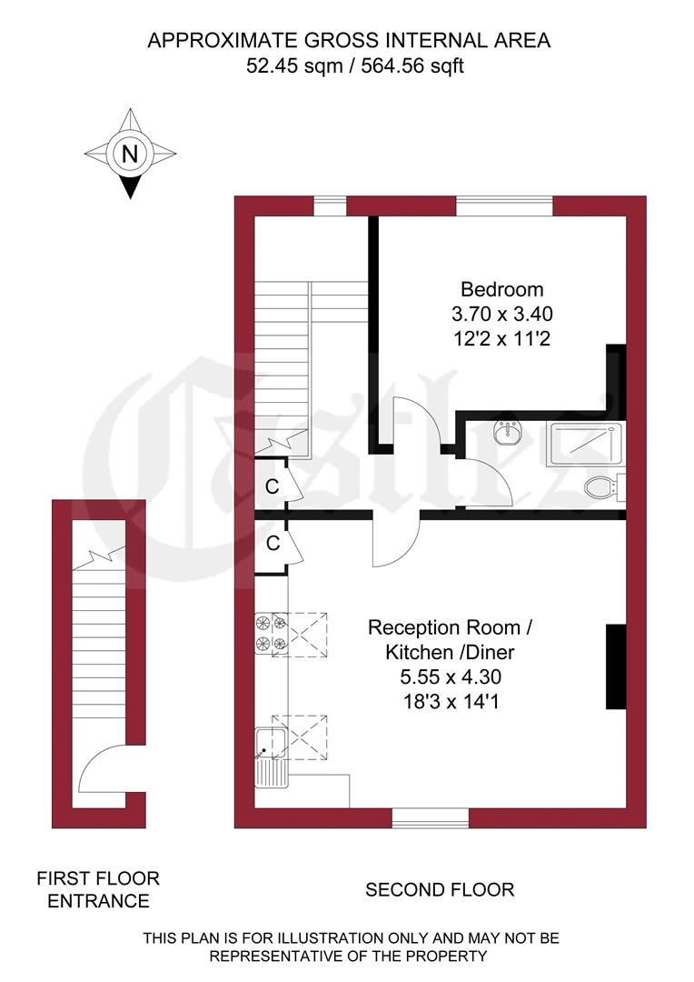 52d, Derby Road, Enfield floorplan