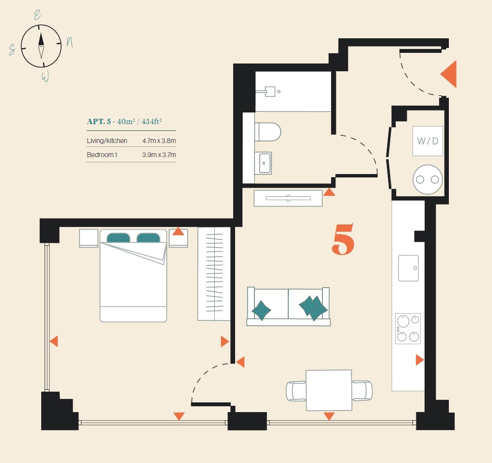 Apartment 5, Novello, Maidenhead floorplan