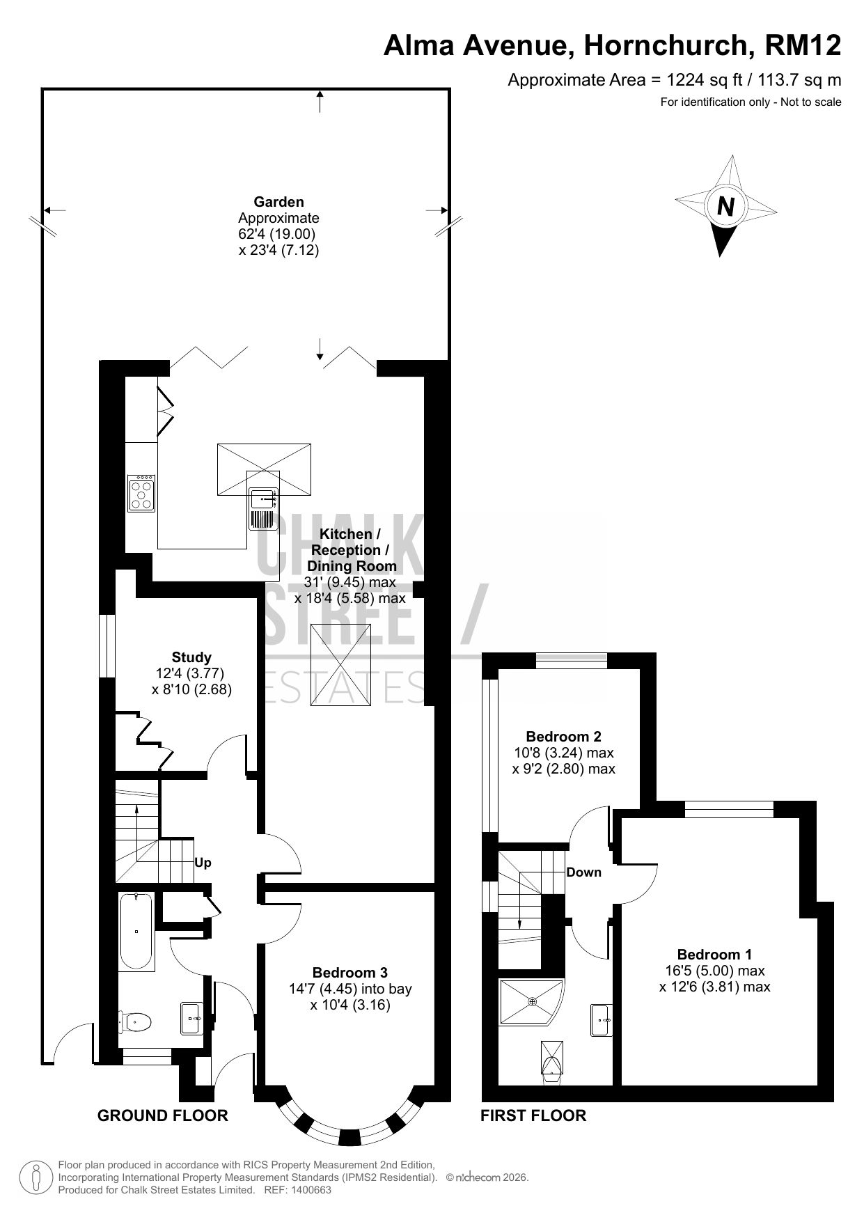 179, Alma Avenue, Hornchurch floorplan