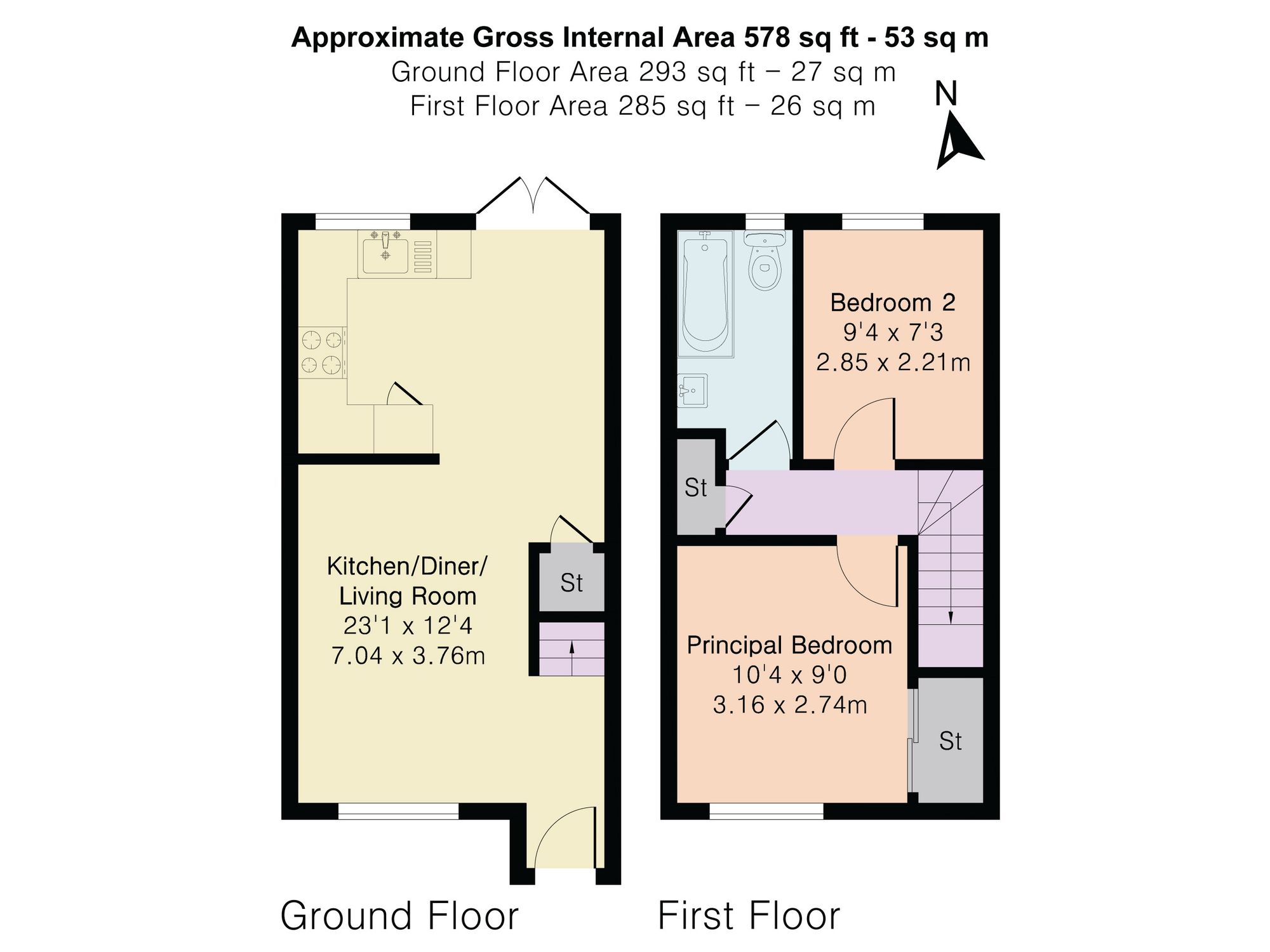 49 Ladywood Road, Hertford floorplan