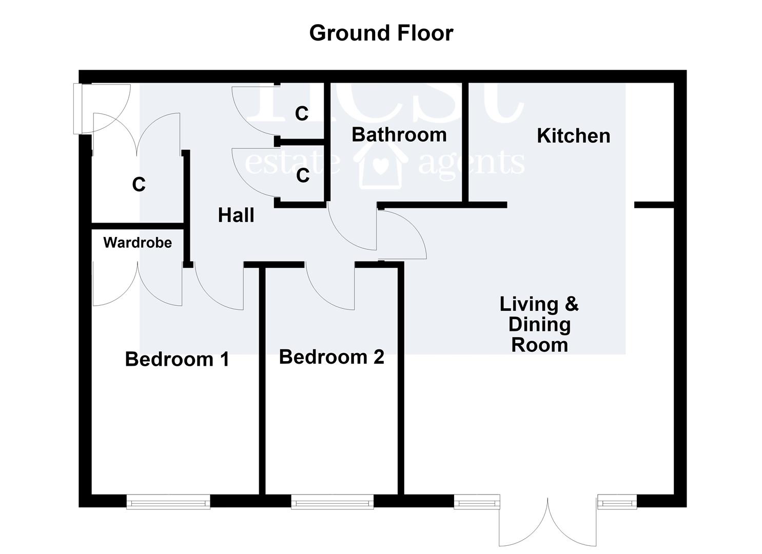 Apartment 8, 36, Navigation Drive, Leicester floorplan