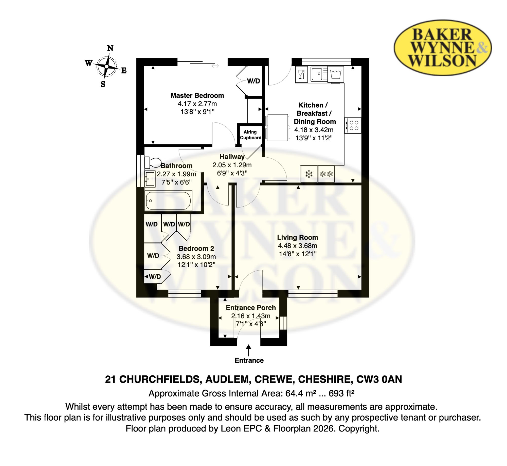 21 Churchfields, Crewe floorplan