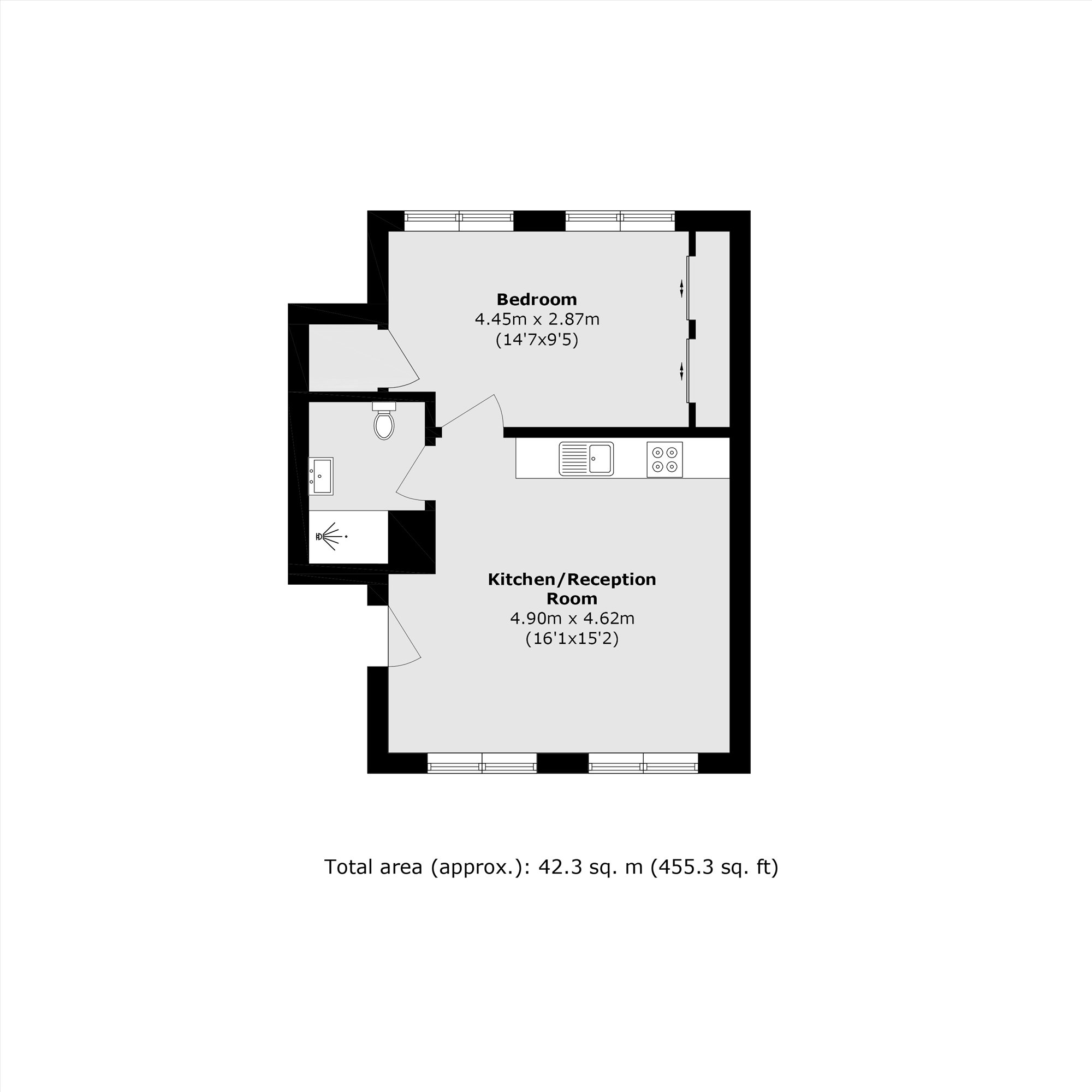 Flat 2 Dunster House,, Archer Mews, Hampton Hill floorplan