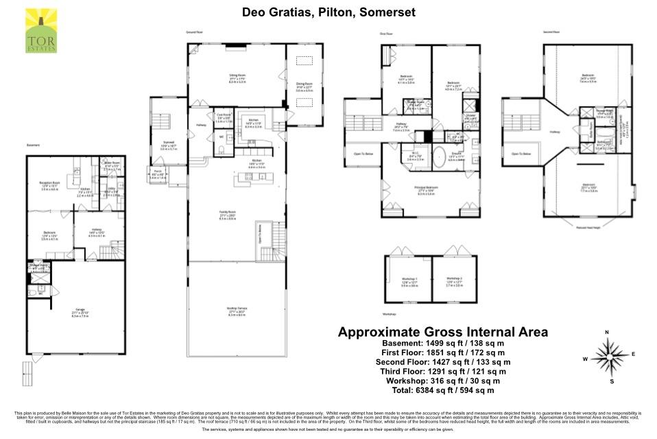 Deo Gratias, Neat Lane, Pilton Shepton Mallet floorplan