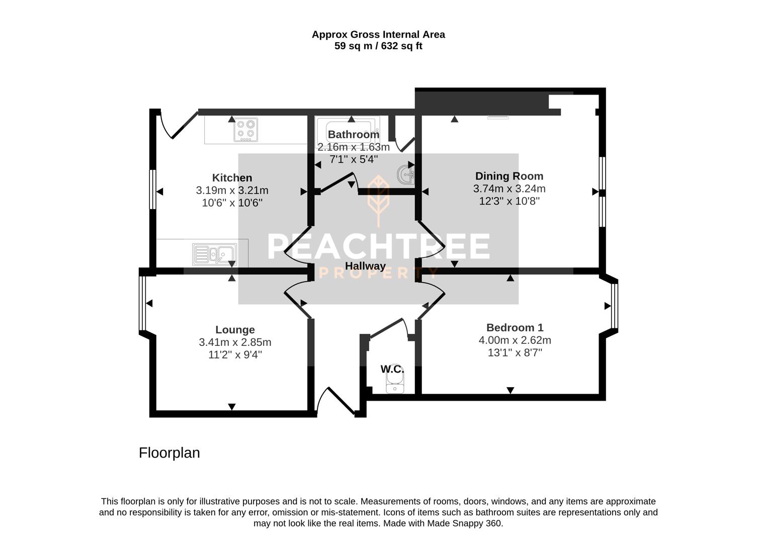 Calside, Paisley floorplan
