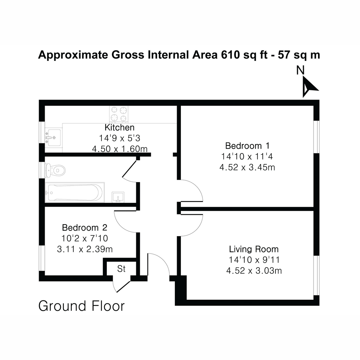 122, Green Lane, Morden floorplan
