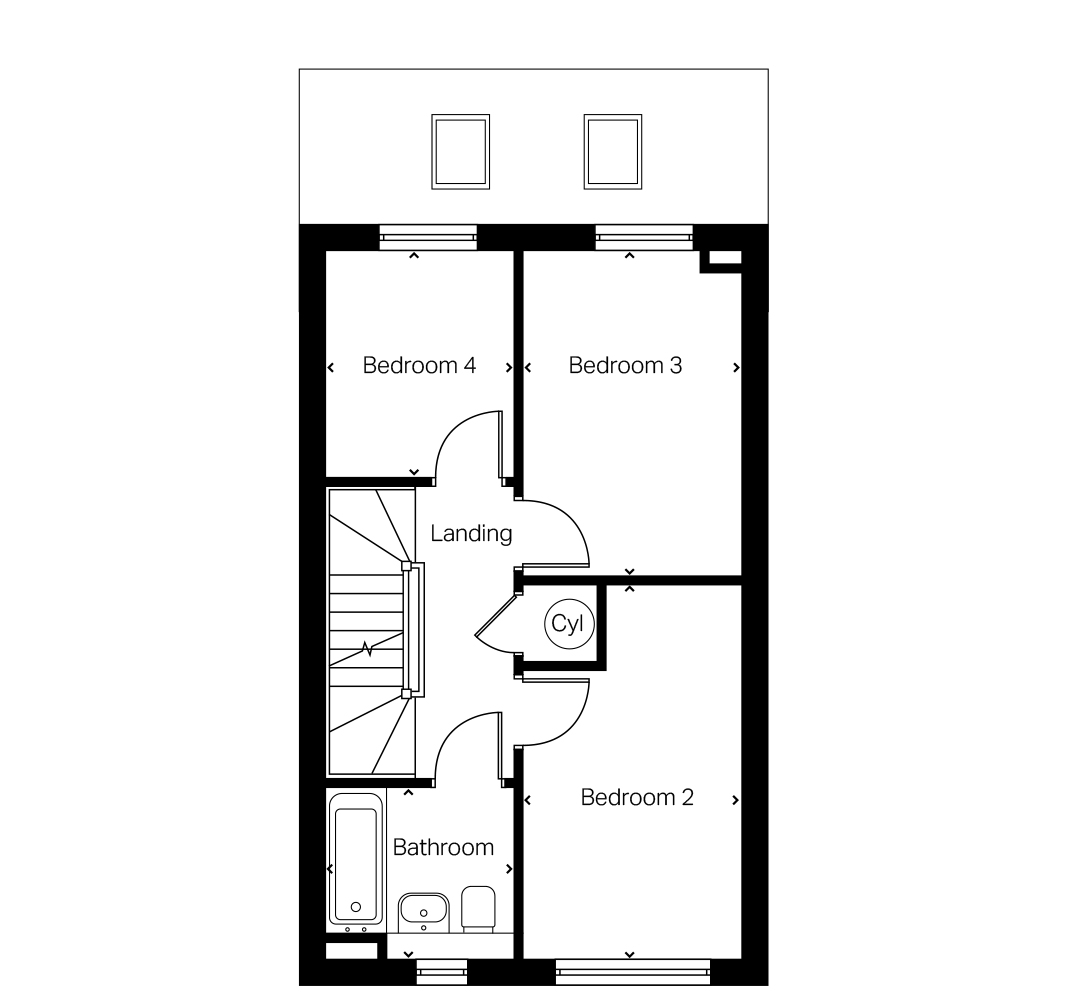 The Omberlsey at Sence Valley Road, Beveridge Lane, Ellistown, Coalville floorplan