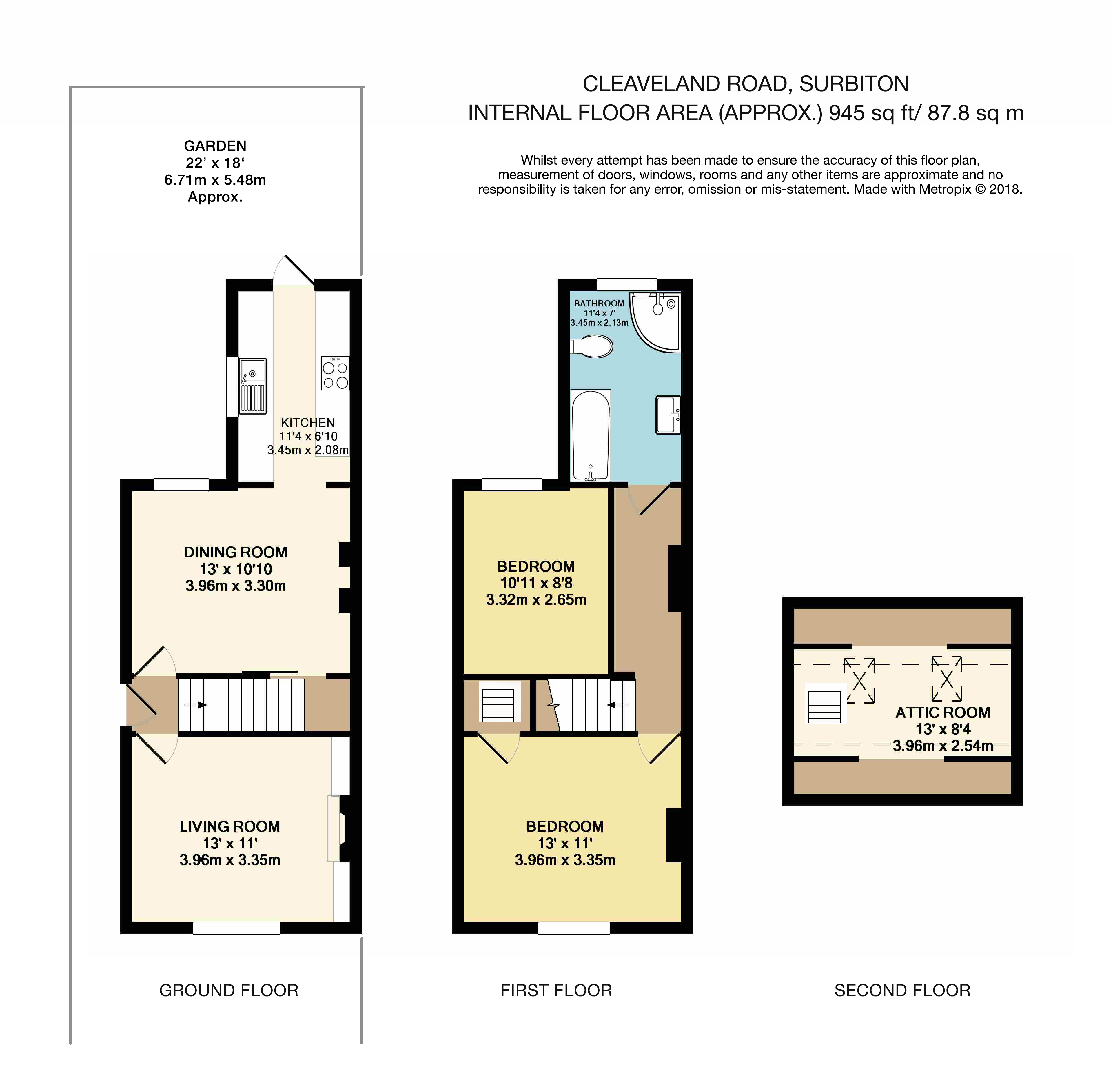 2 Bedrooms End terrace house to rent in Cleaveland Road, Surbiton KT6