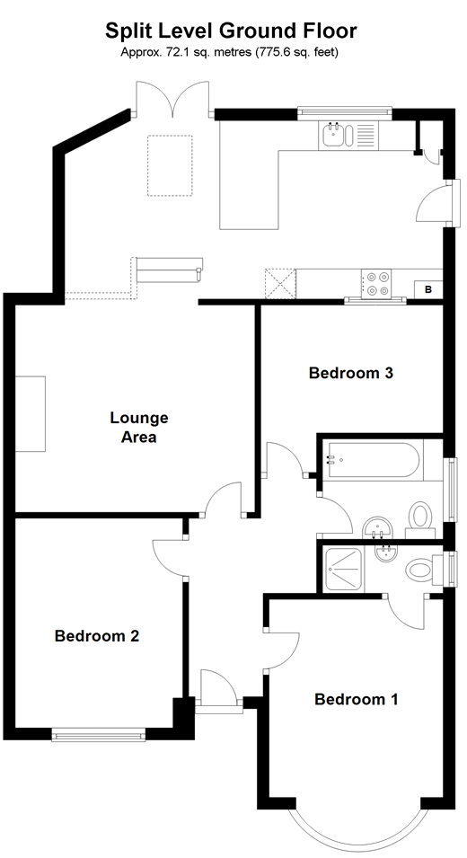 3 Bedrooms Semi-detached bungalow for sale in Montpelier Road, Purley, Surrey CR8